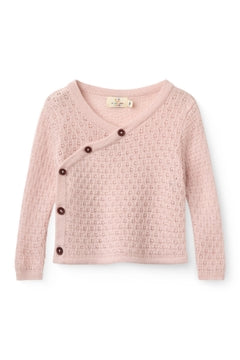 MERINO PTRN BABY CO CARDIGAN PINK