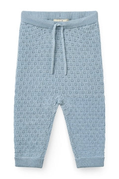 MERINO PTRN BABY LEGGINGS BLUE