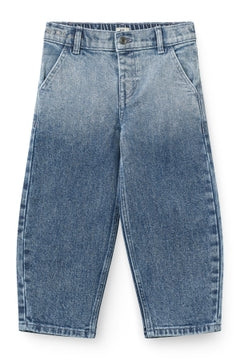 ORGANIC BALLOON DENIM PANTS W. HEARTS BACK POCKETS