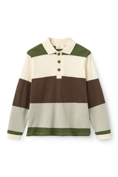 PIQUE POLO W. LS GRN BR