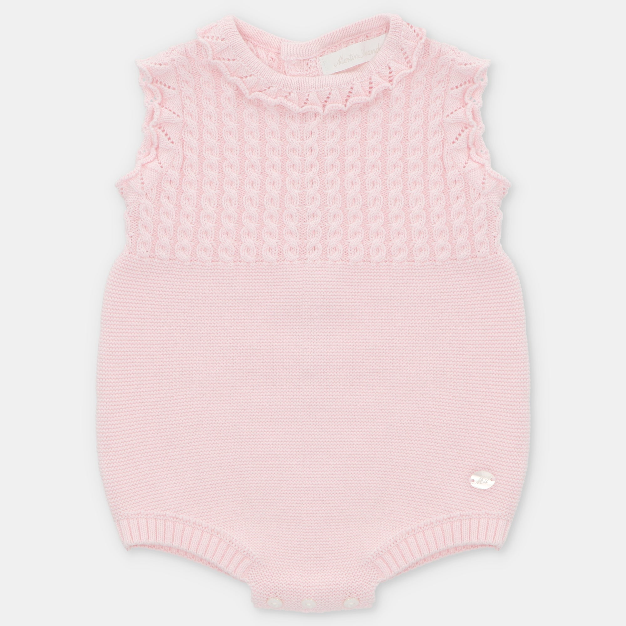 Girl's Short Knit Romper