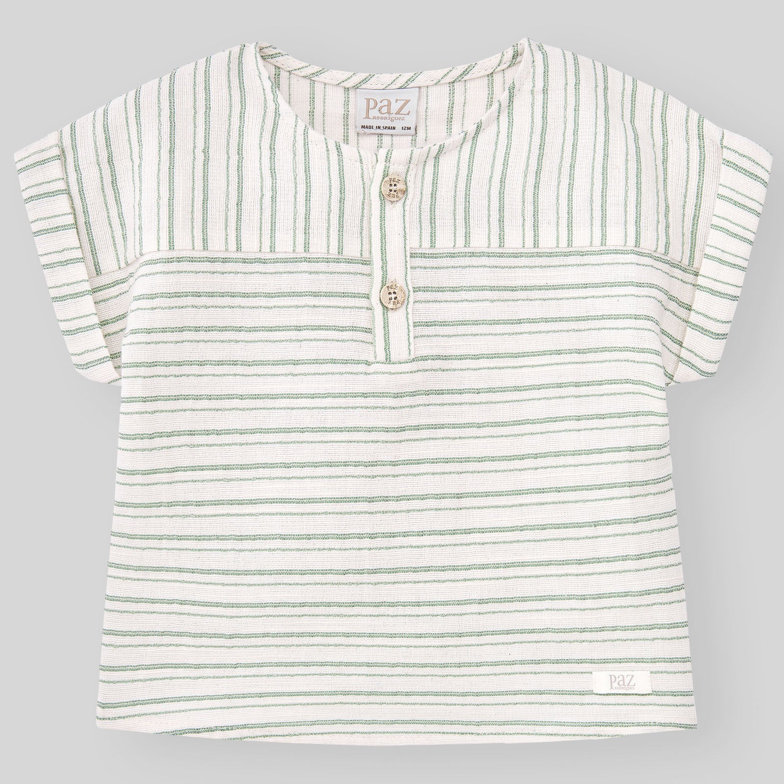 Boy's Strip Shirt and Matching Shorts Set "Valle"