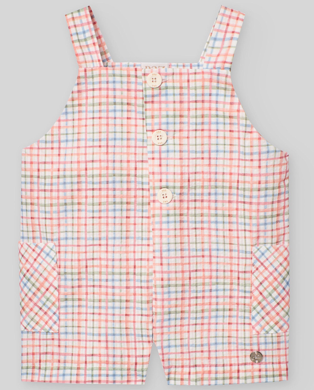 Boy's Plaid Romper