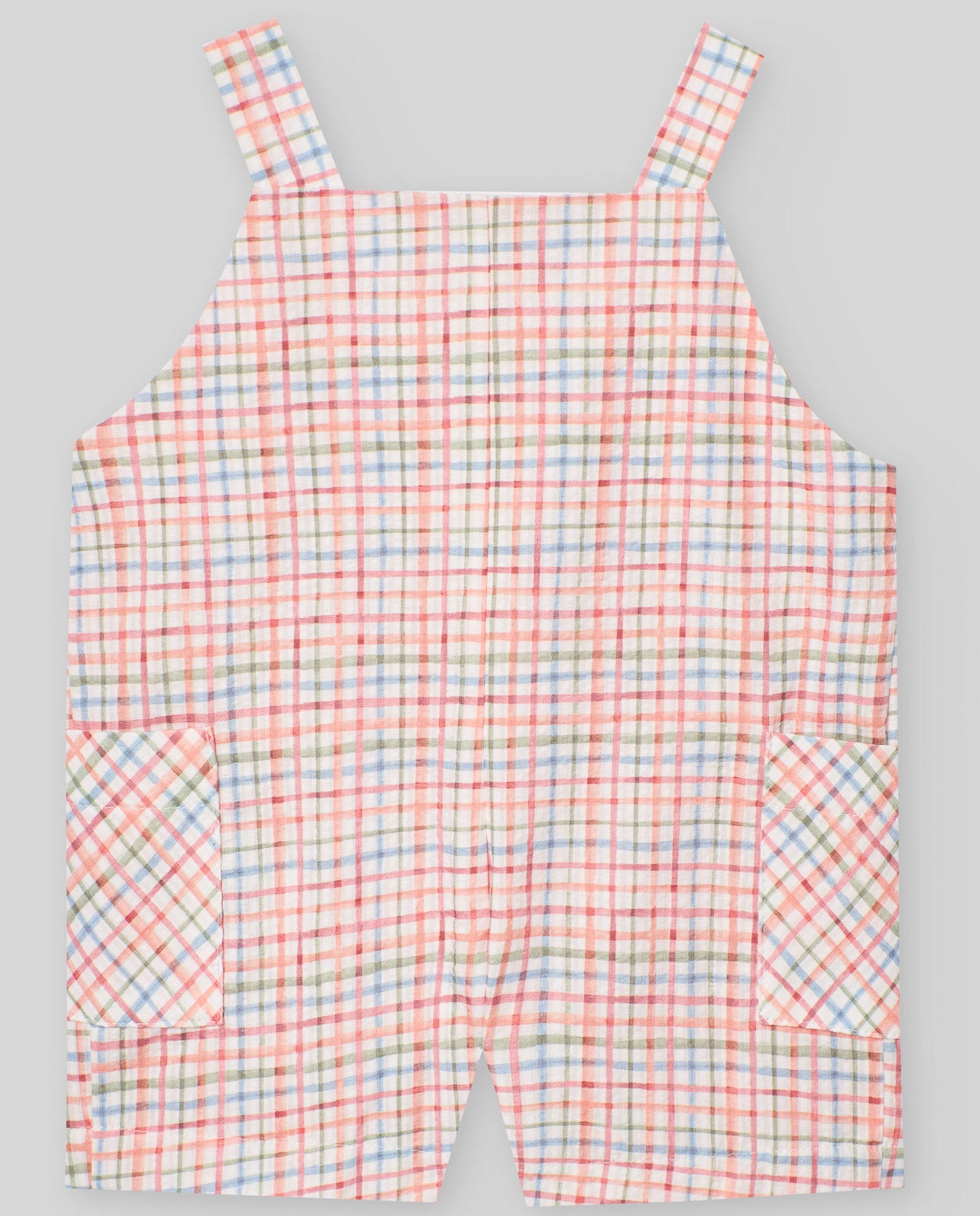 Boy's Plaid Romper