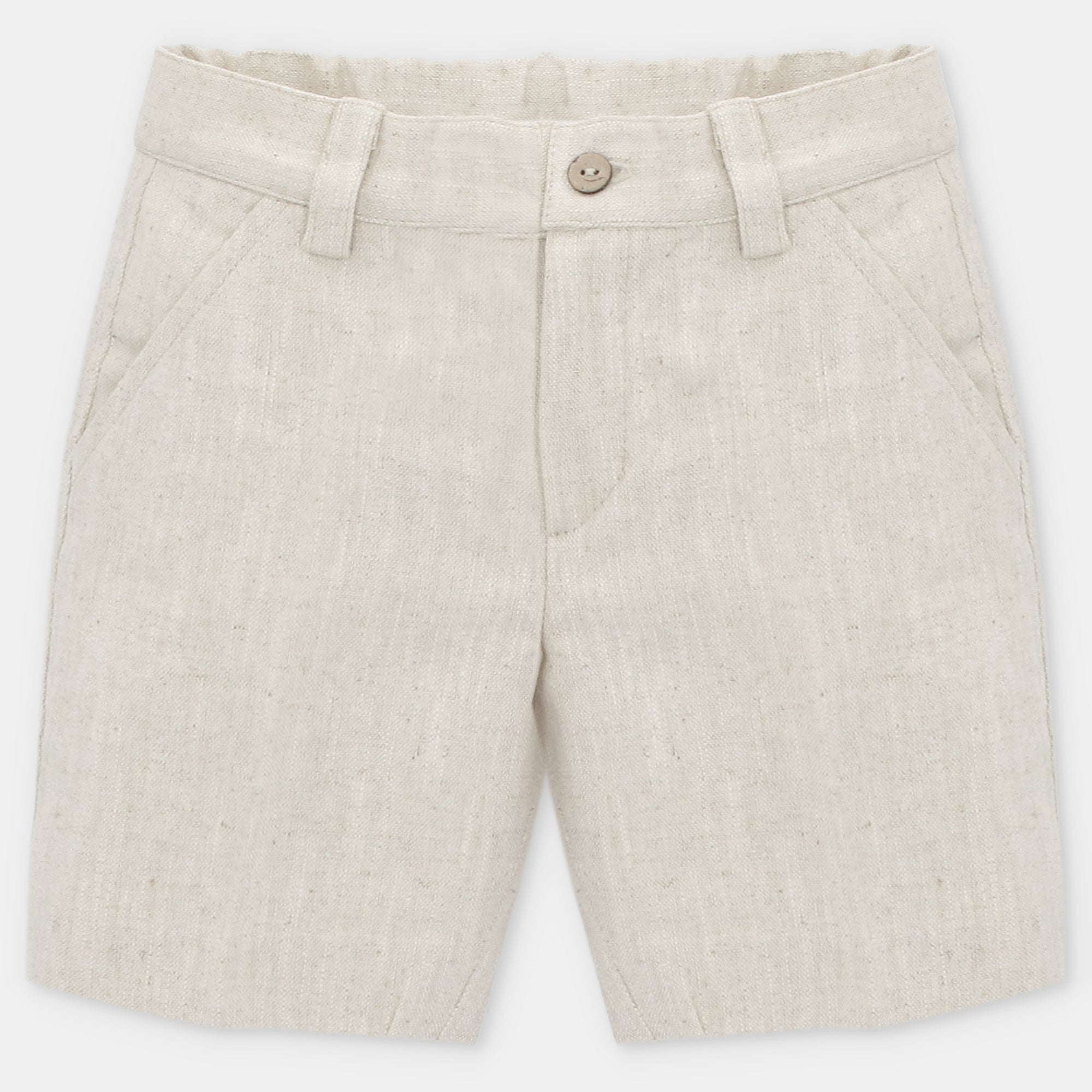 Boy's Vest & Shorts (Woven Fabric) Marsala Set