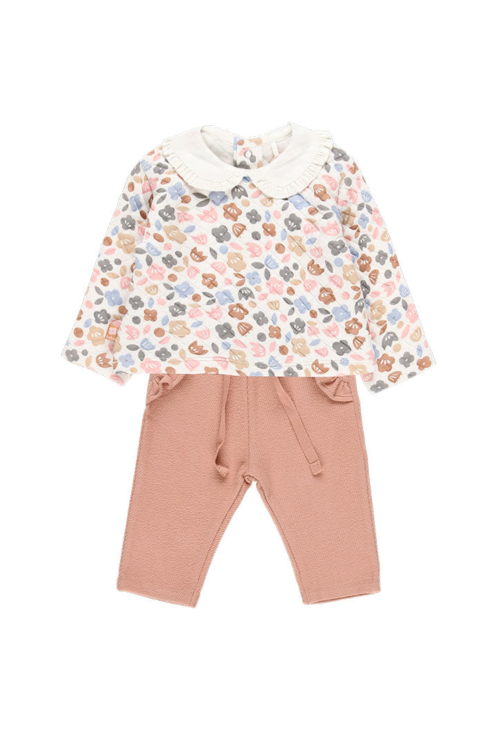 SET KNIT FLORAL FOR BABY