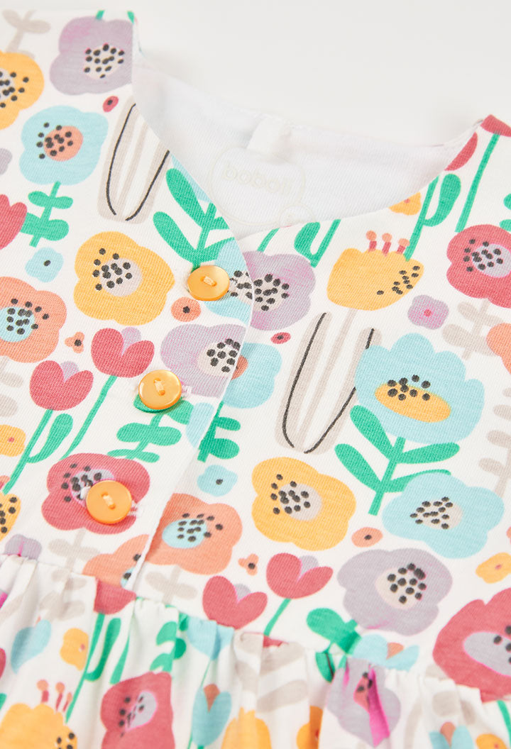 Knit Floral Dress