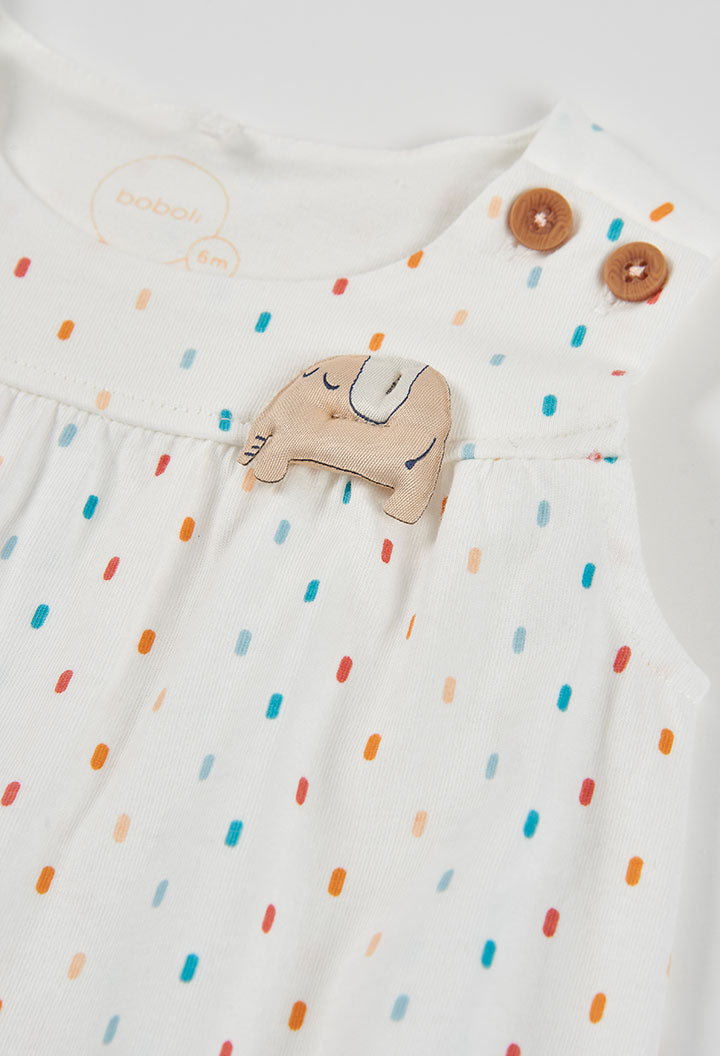 Knit Play Suit Printed