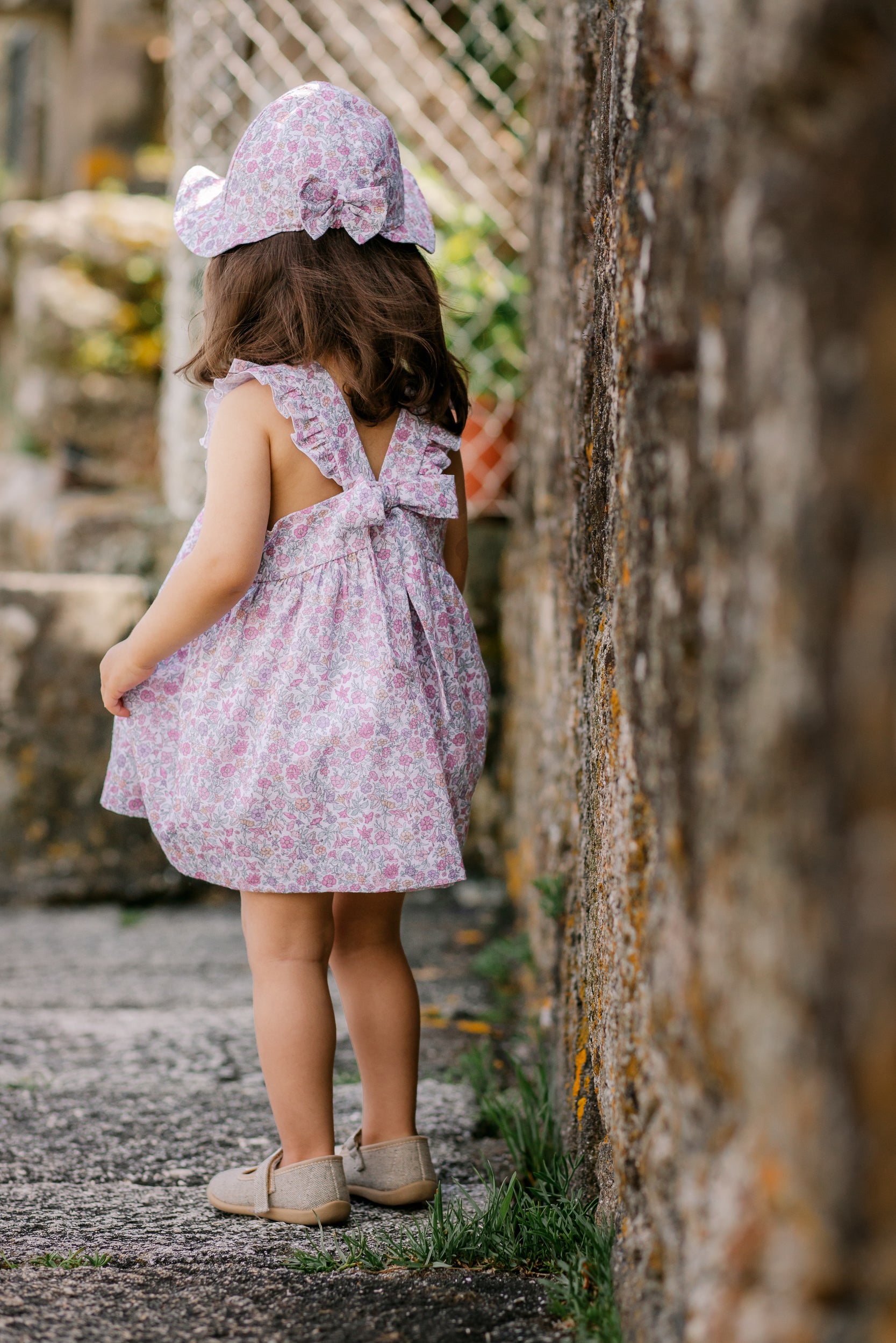 Girl's Flower Print Dress "CLAVEL" Girl's Flower Print Dress "CLAVEL"
