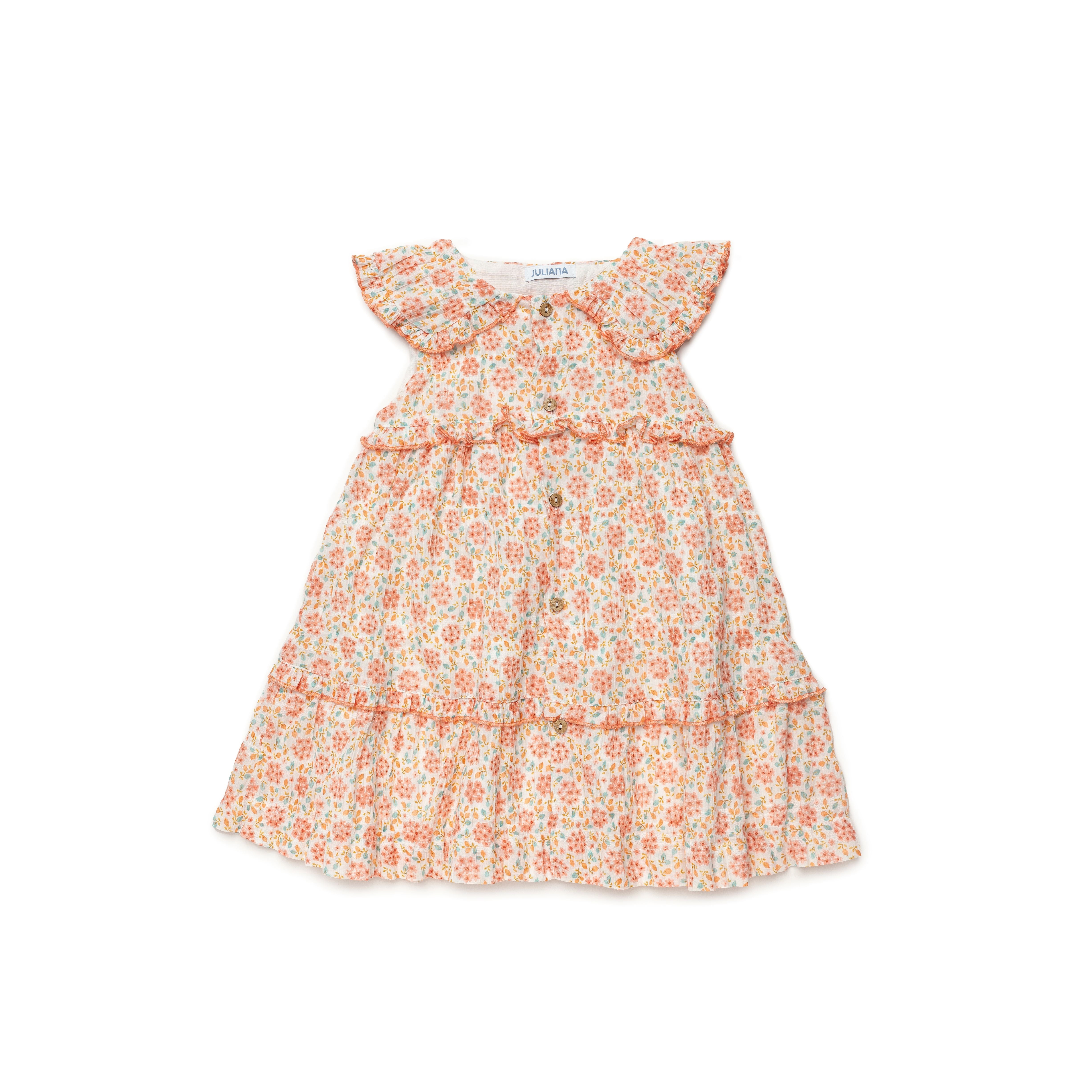 Girl's Three Tiered Flower Dress