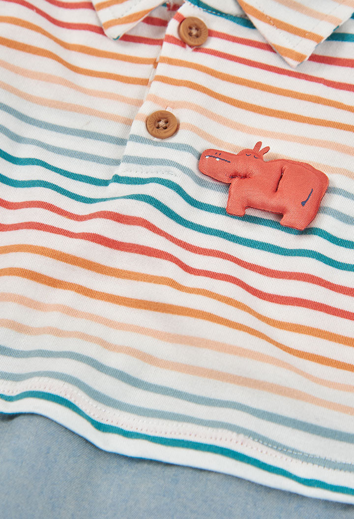 Stripe Knit Play Suit