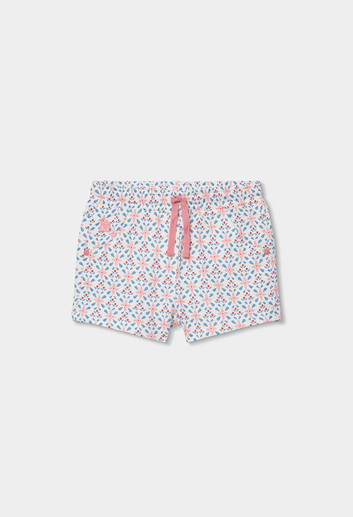 Fleece Printed Shorts