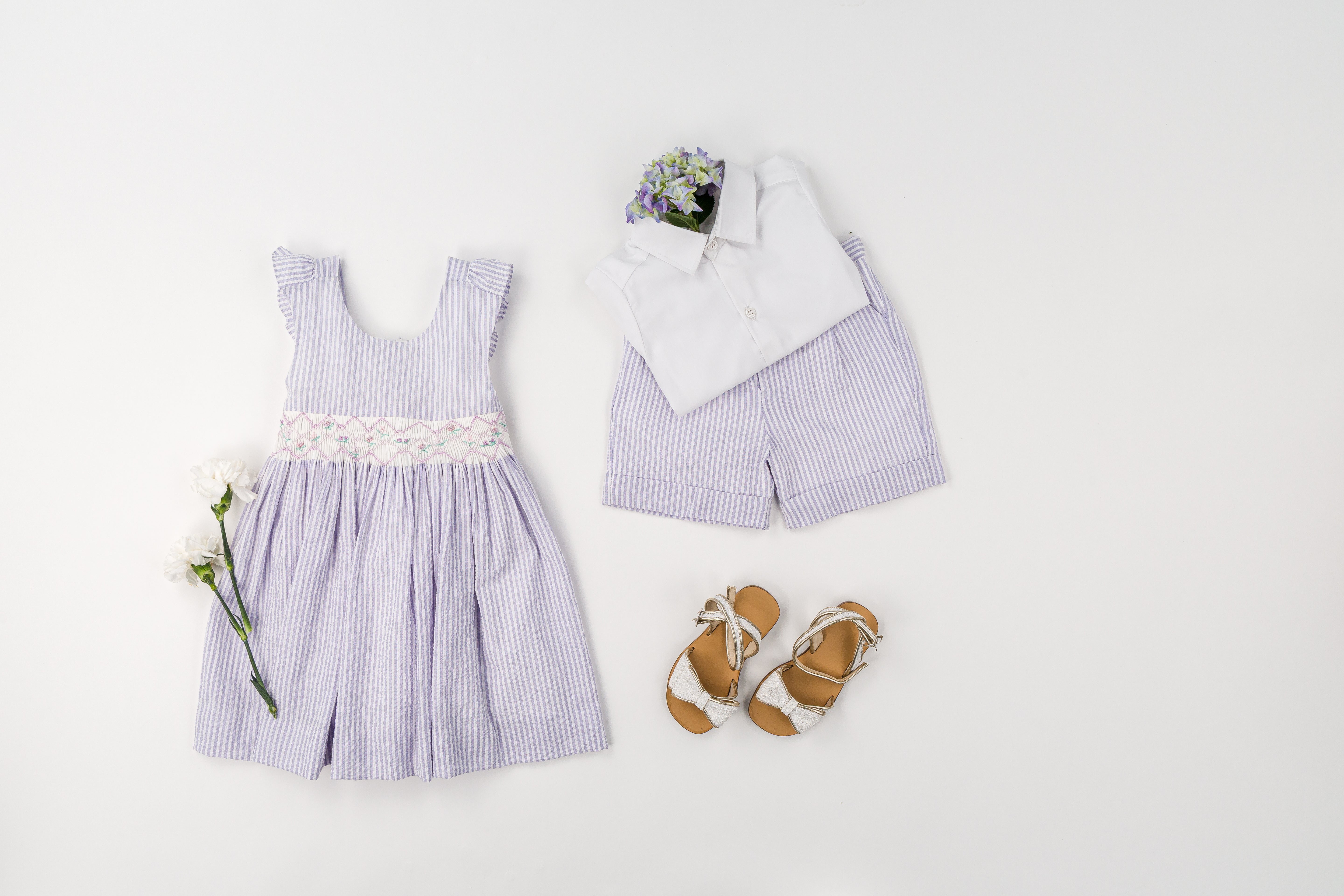 Bégonia Smocked Dress Lilac