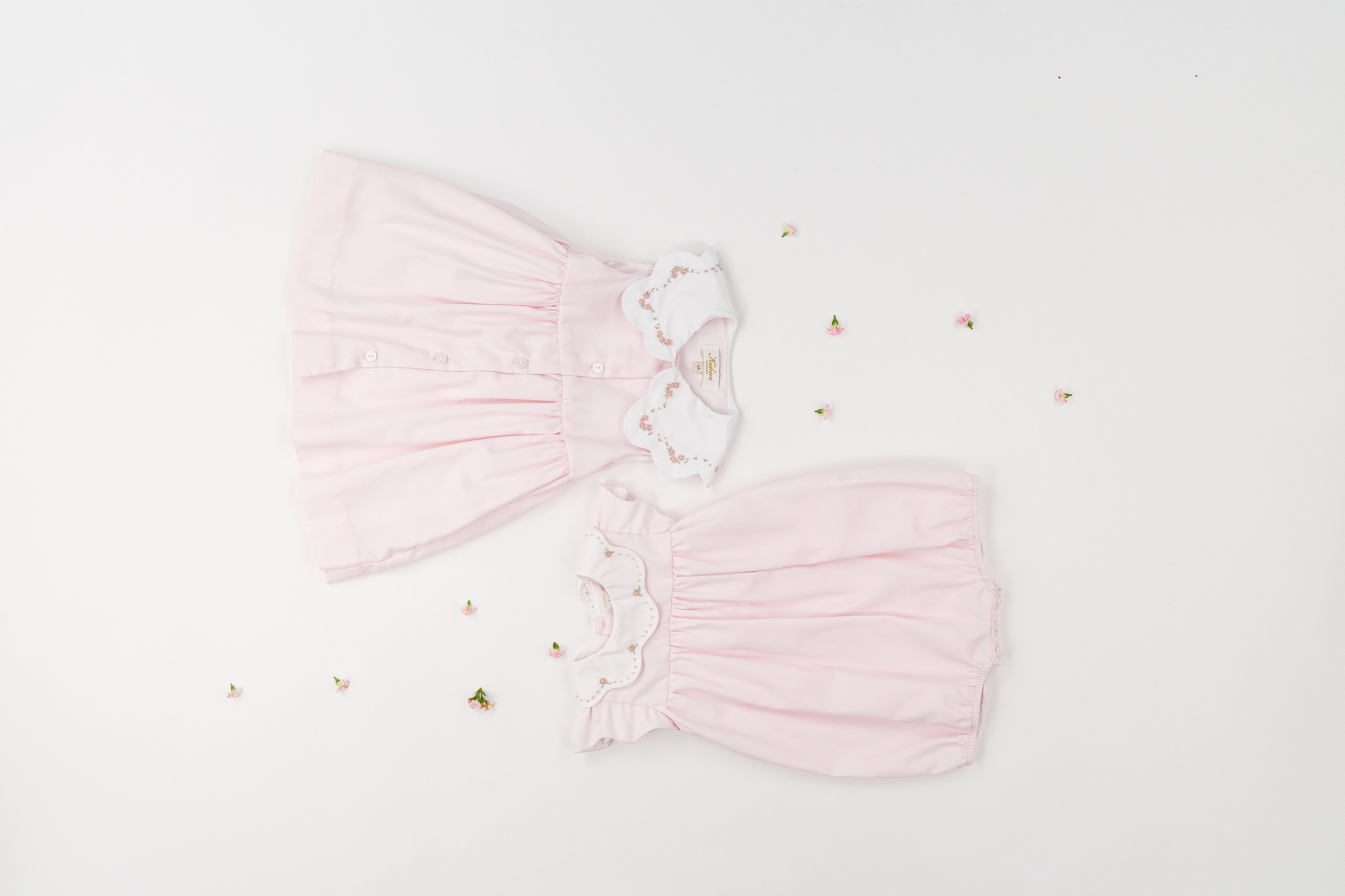 Colette Dress in Pink Piqué