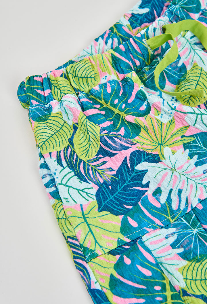Knit Skirt Printed