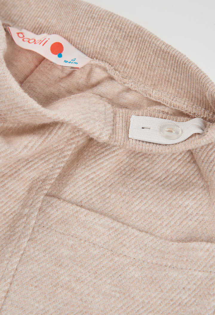 TWILL TROUSERS BEIGE