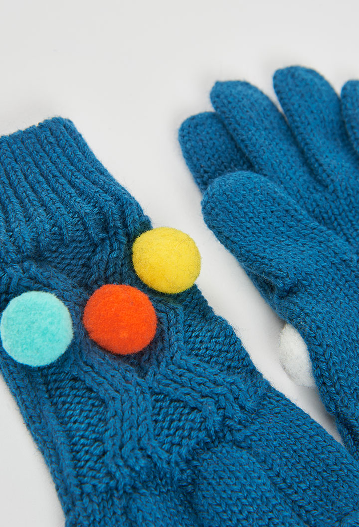 KNITWEAR GLOVES POLKA DOT