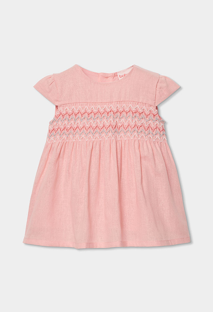 Salmon Linen Dress