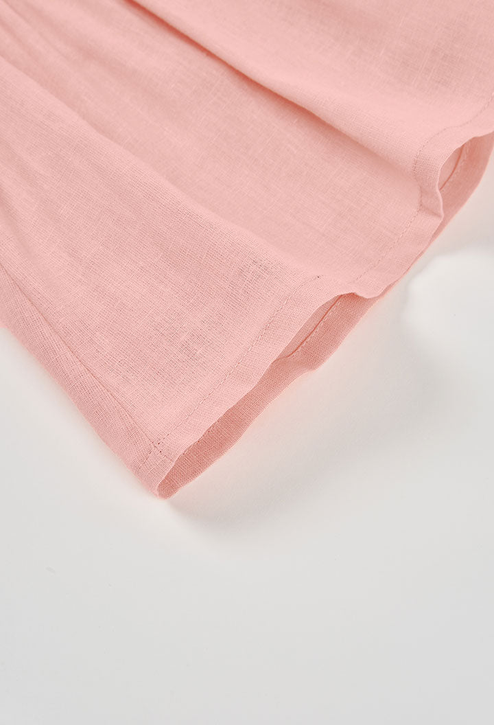 Salmon Linen Dress