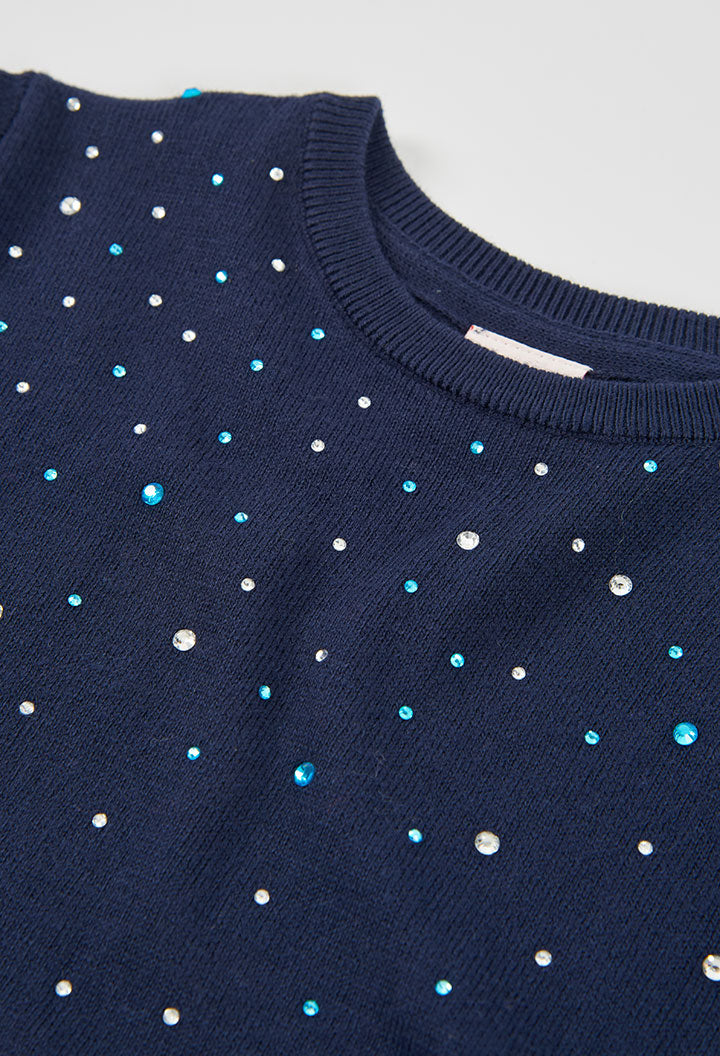 KNITWEAR DRESS NAVY SPARK
