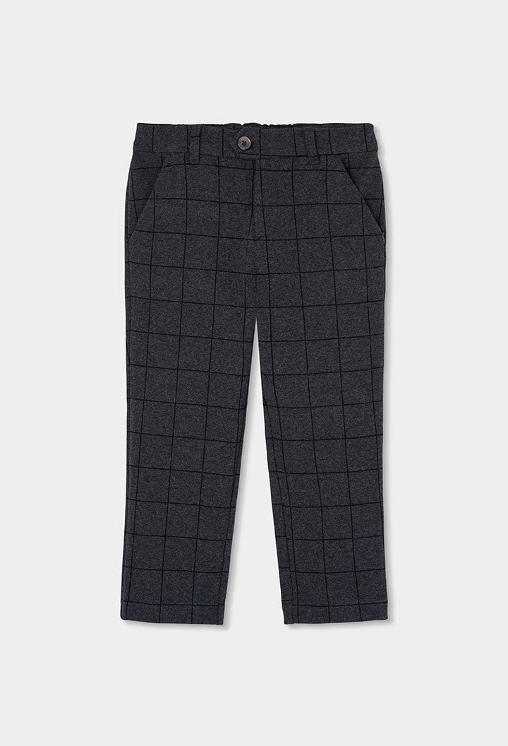 KNIT TROUSERS CHECKERED