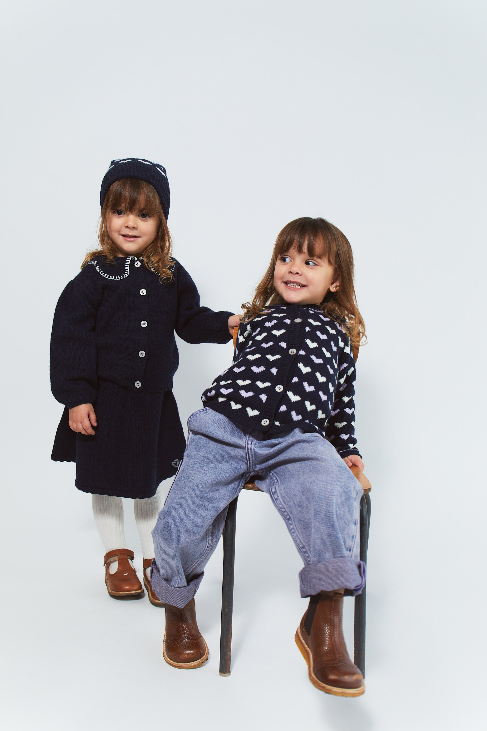 CASHMERE CARDIGAN W. COLLAR