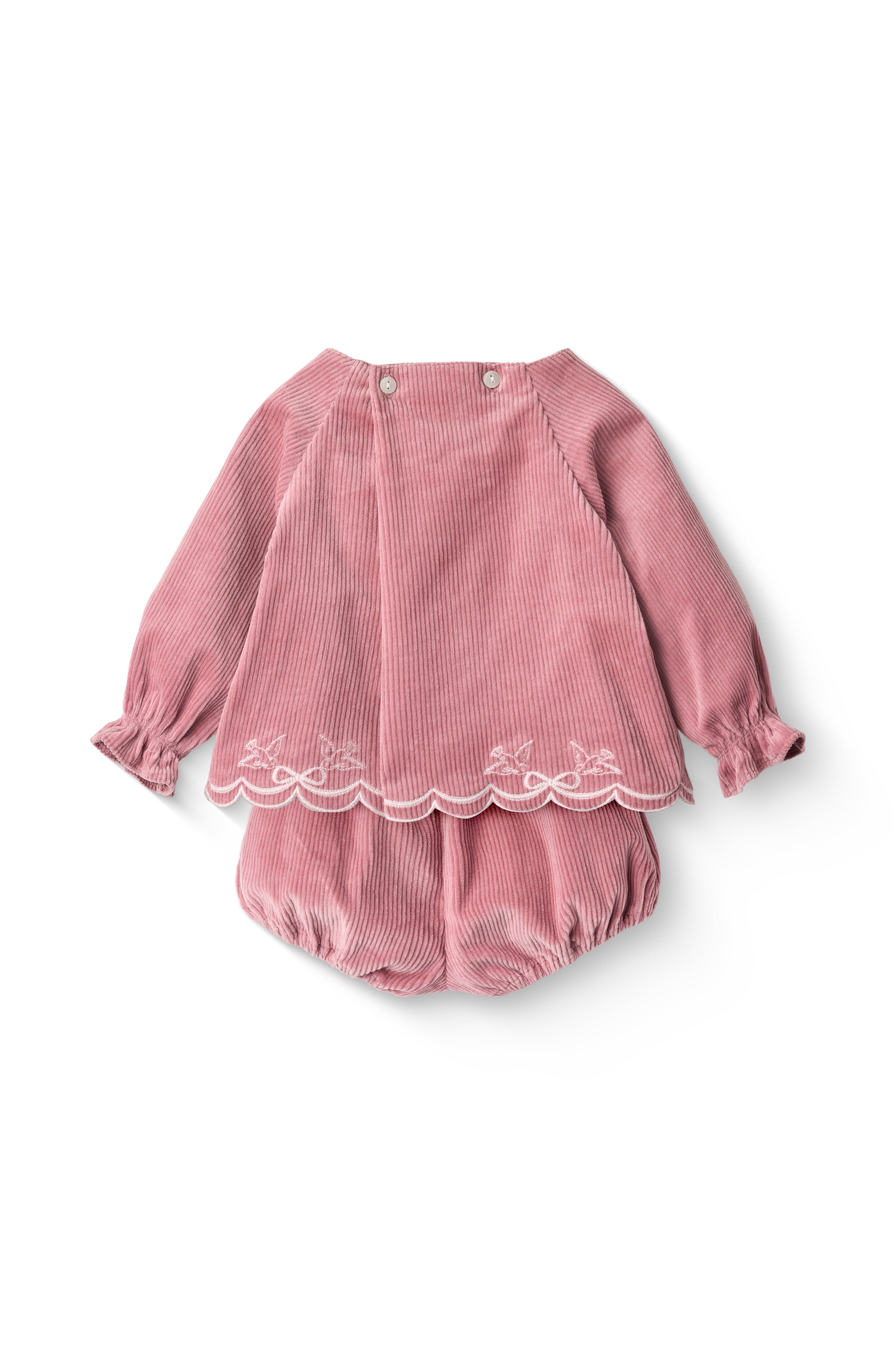 CORDUROY BABY SET W. EMB.