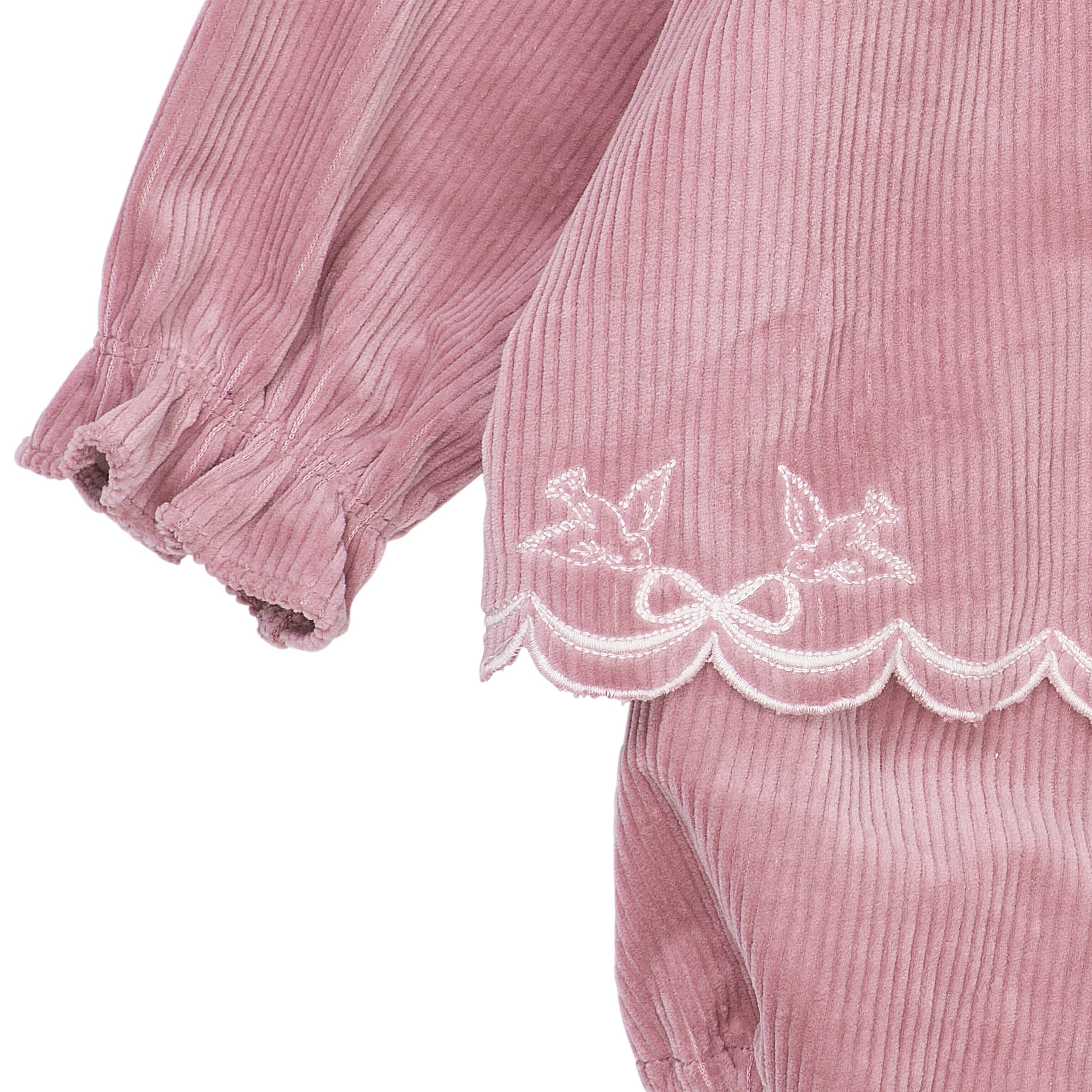 CORDUROY BABY SET W. EMB.
