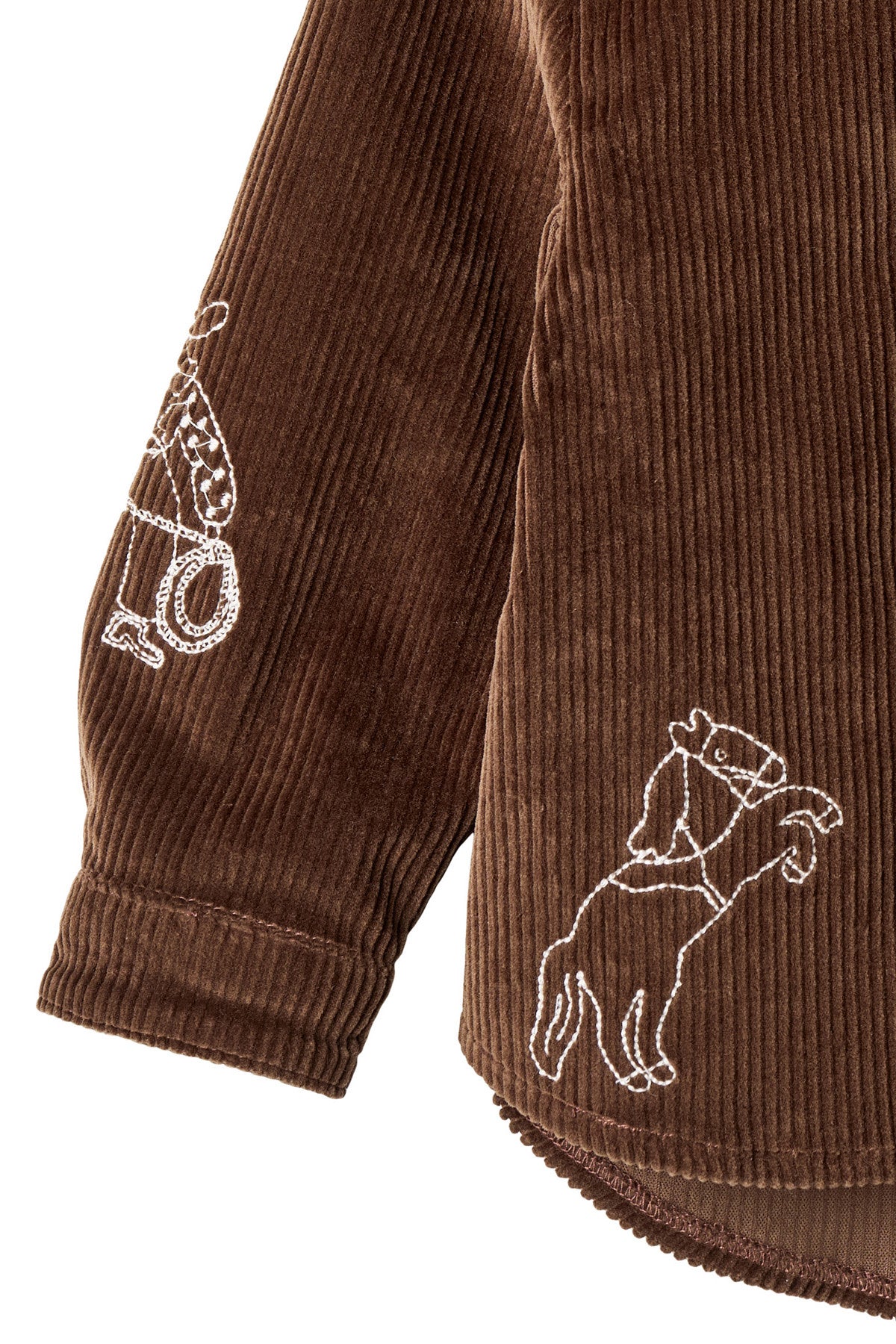 CORDUROY OVERSHIRT W. EMB.