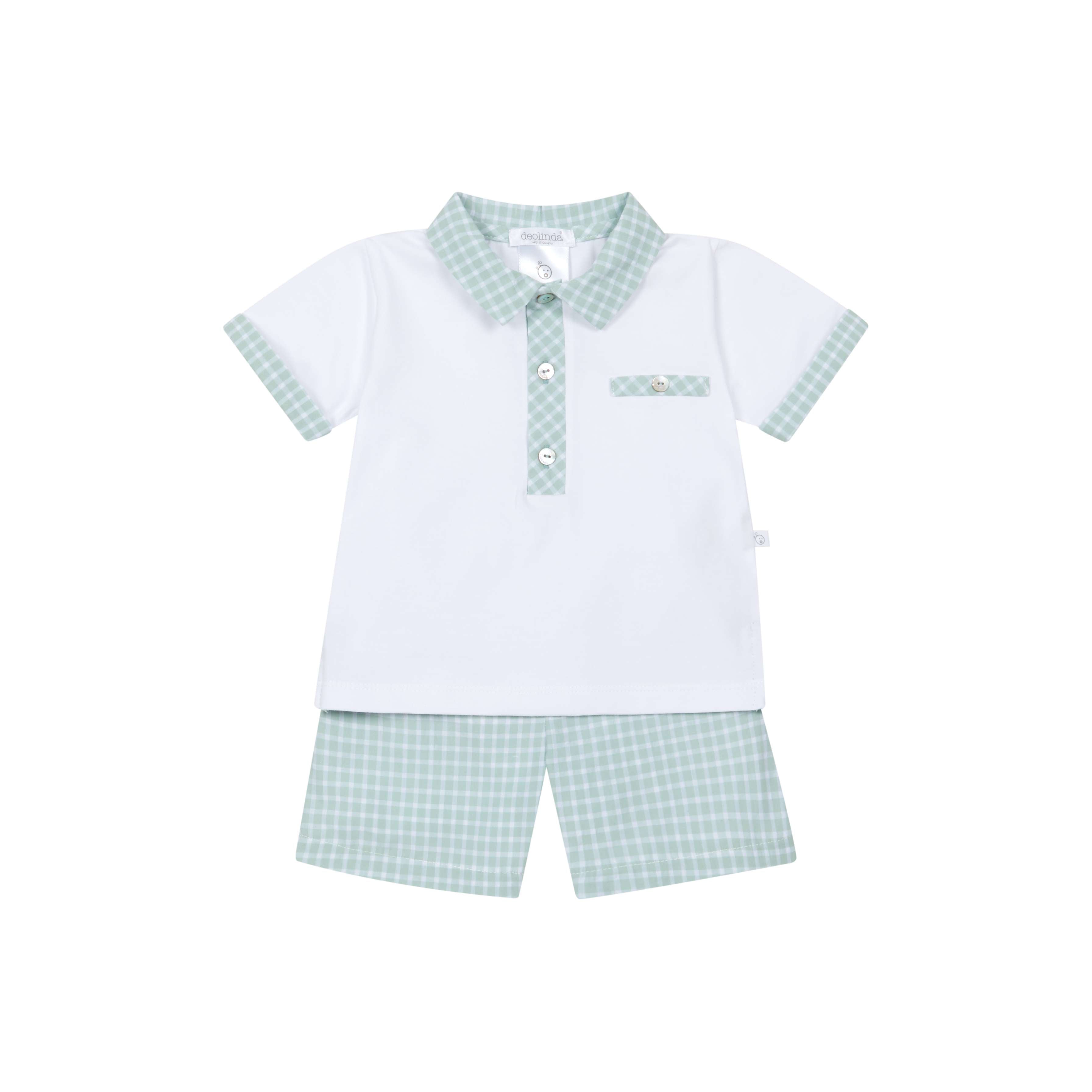 Checkered Set Polo w/Shorts