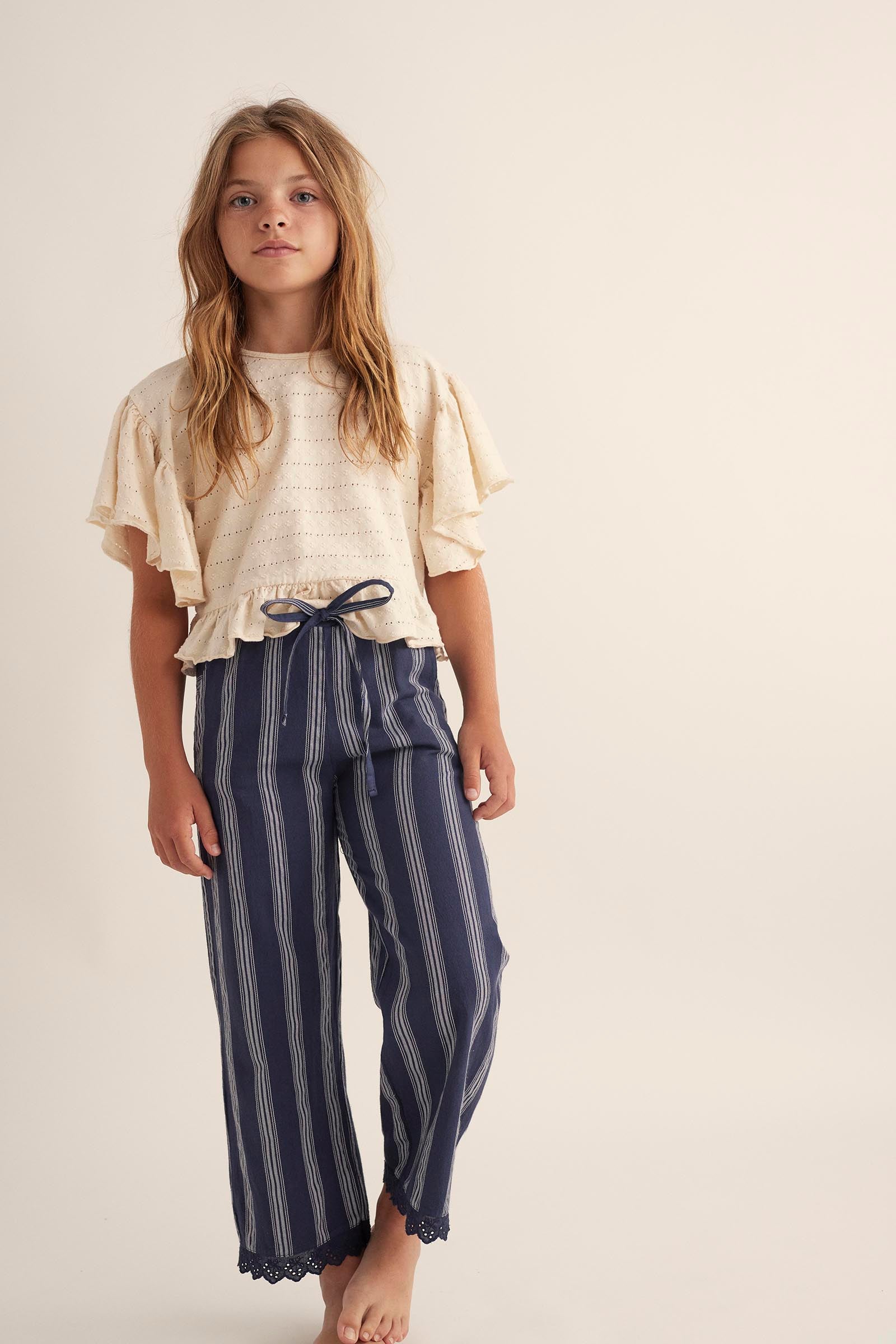 Girl's Embellished Jacquard T-shirt