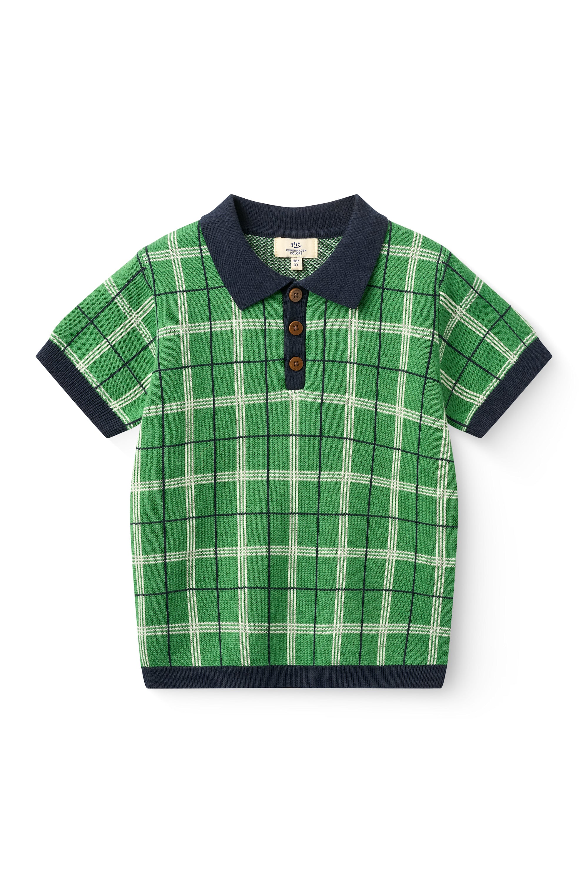 KNITTED CHECKERED POLO