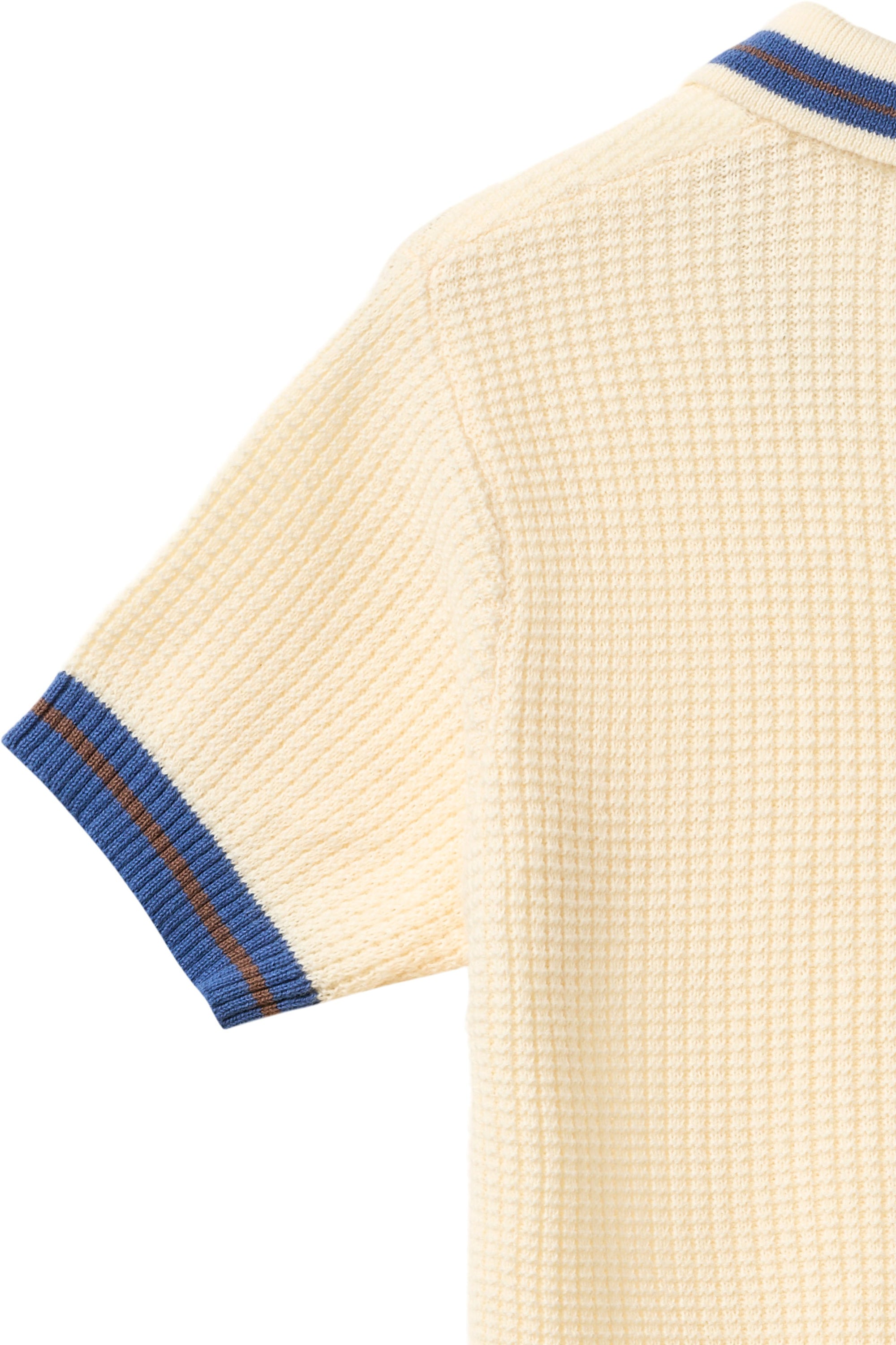 KNITTED CHECKERED POLO