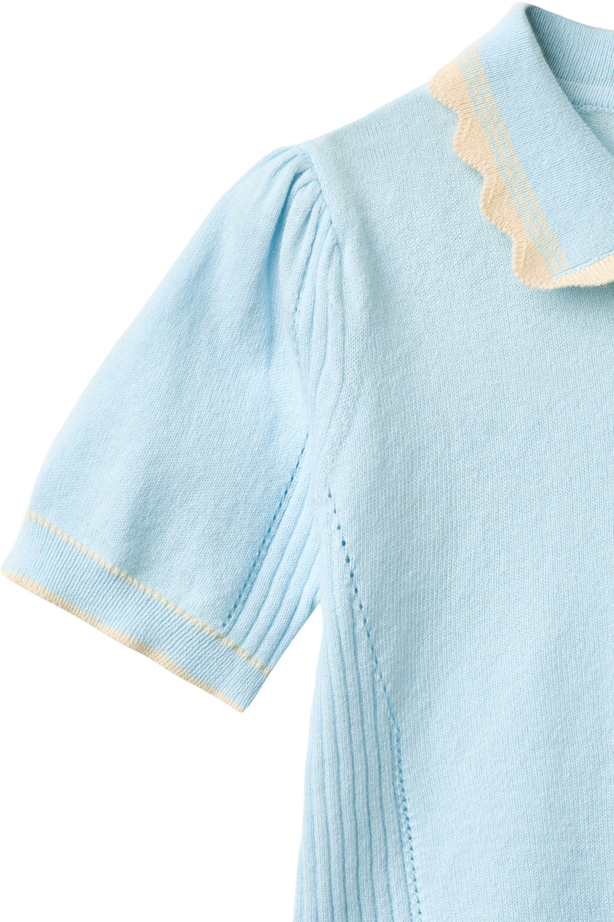 KNITTED PEPLUM BLOUSE
