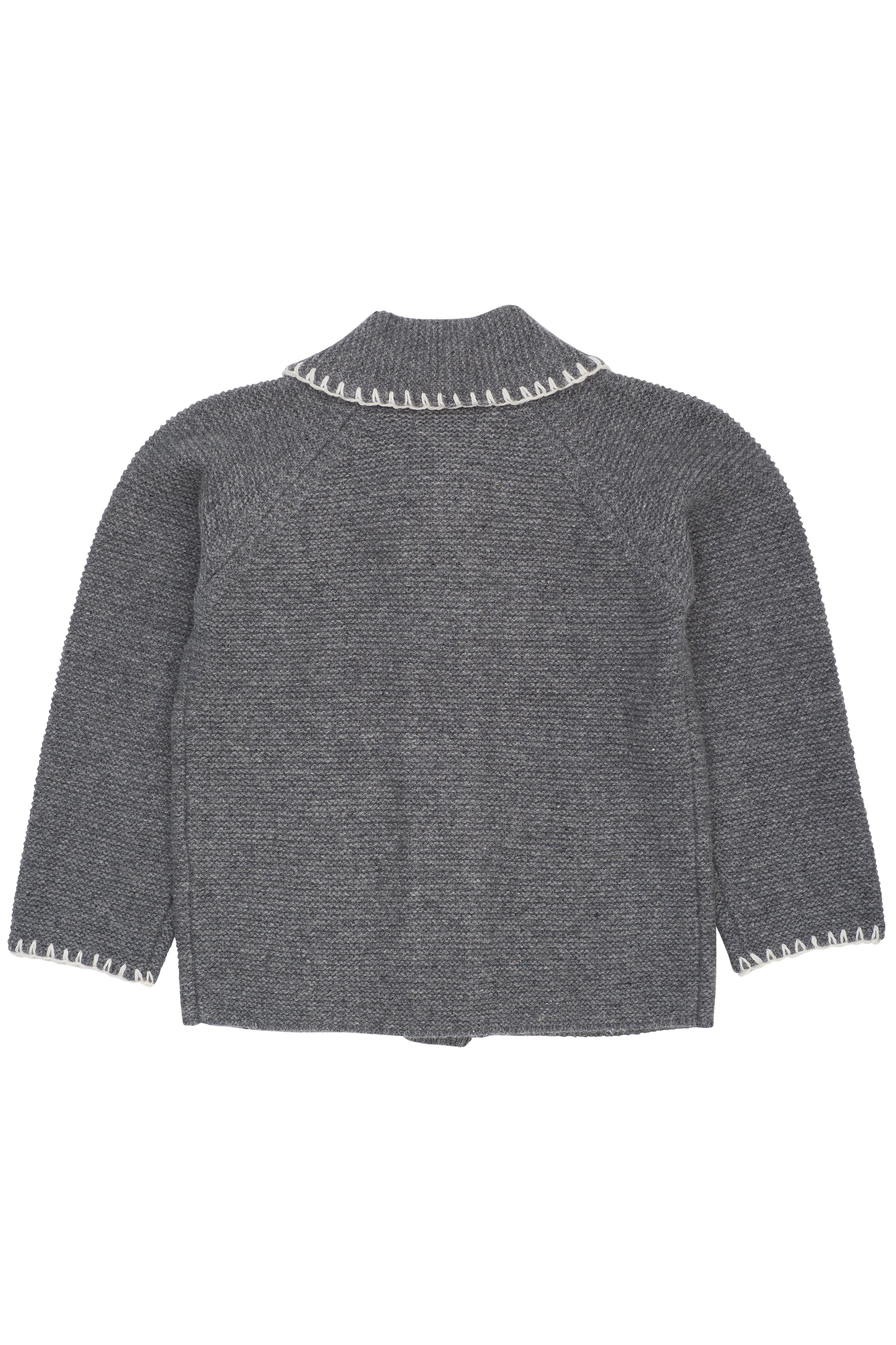 LAMBSWOOL CARDIGAN W. COLLAR