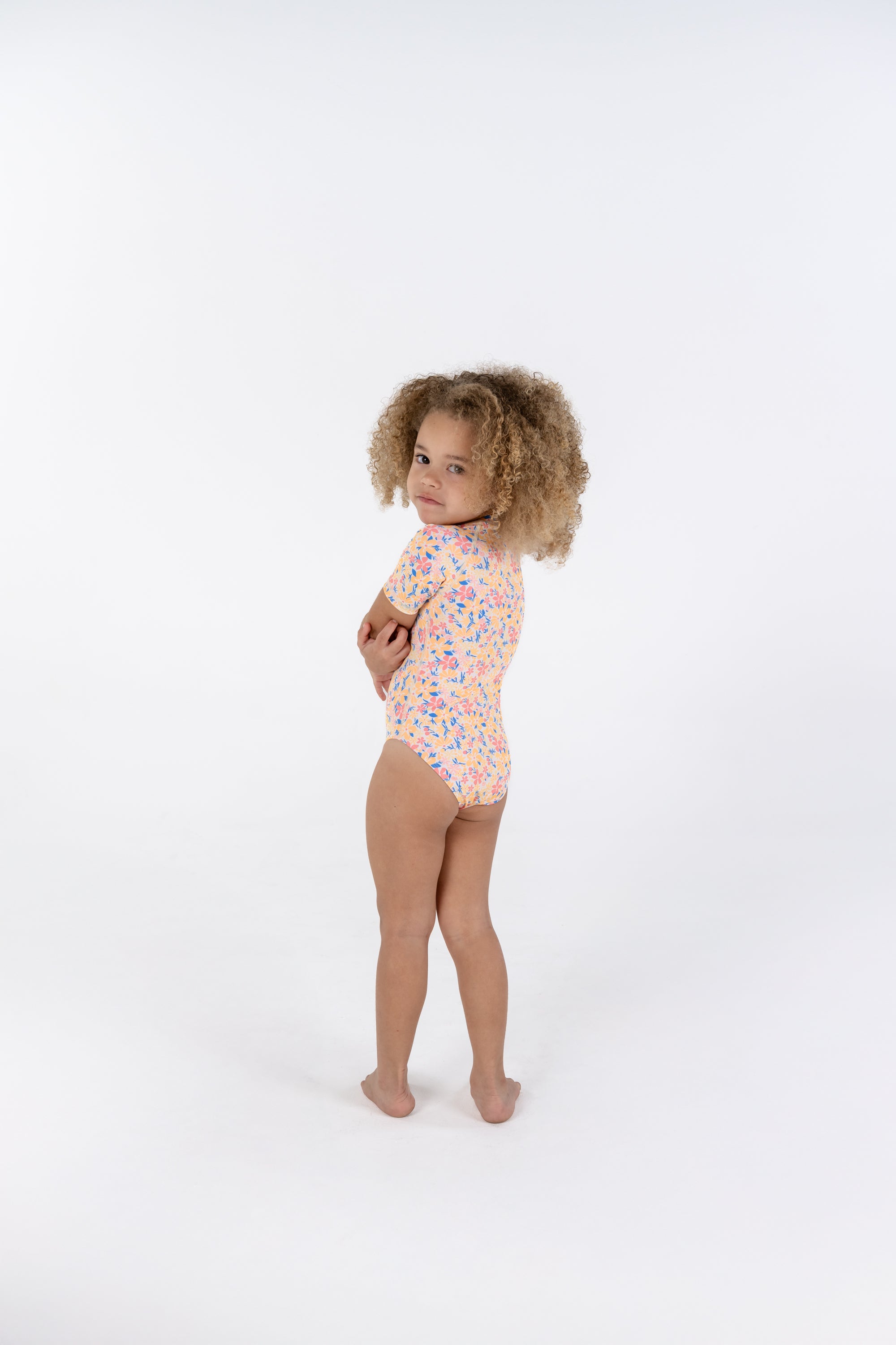 Girl's Swimsuit Short Sleeve