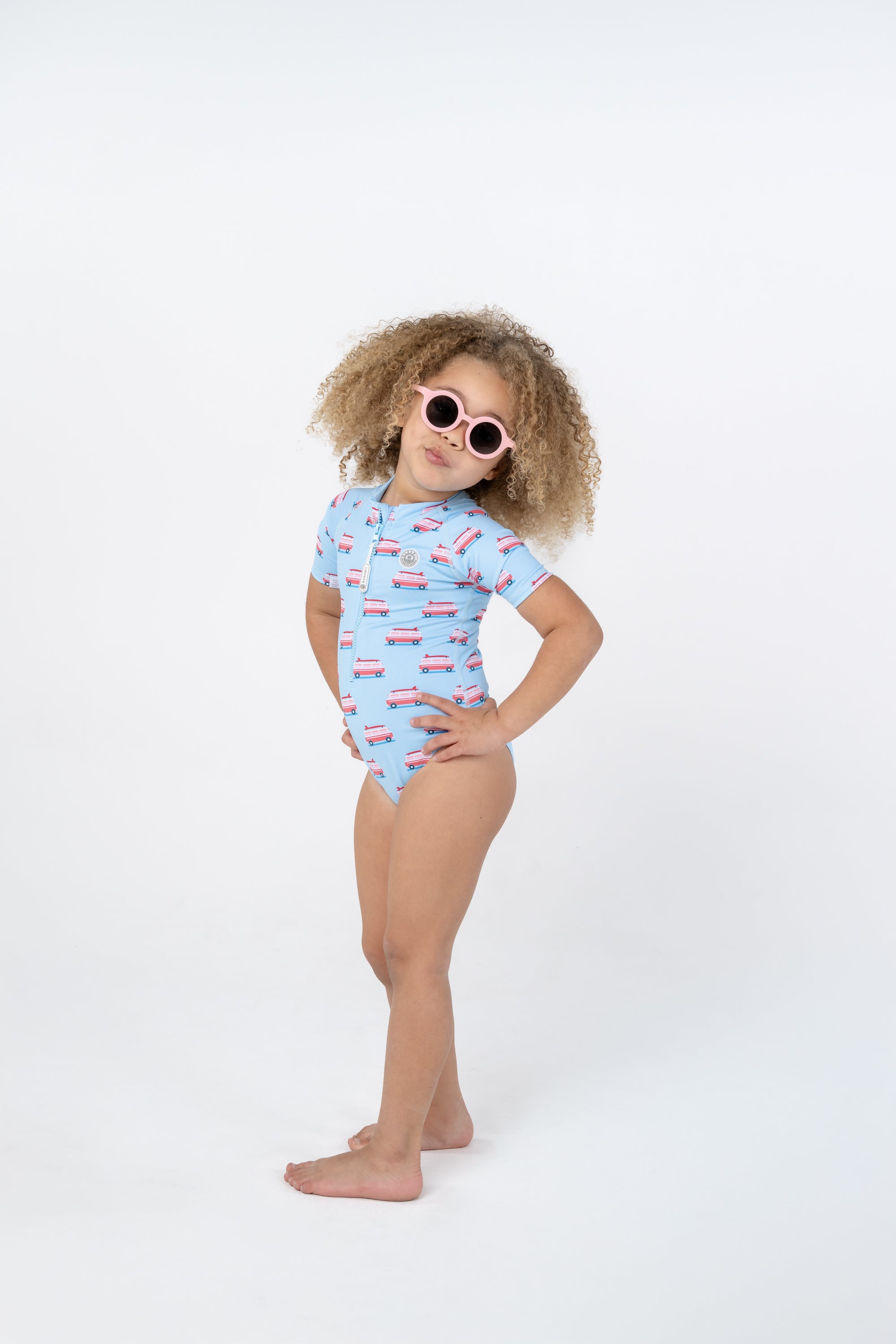 Girl's Swimsuit Short Sleeve