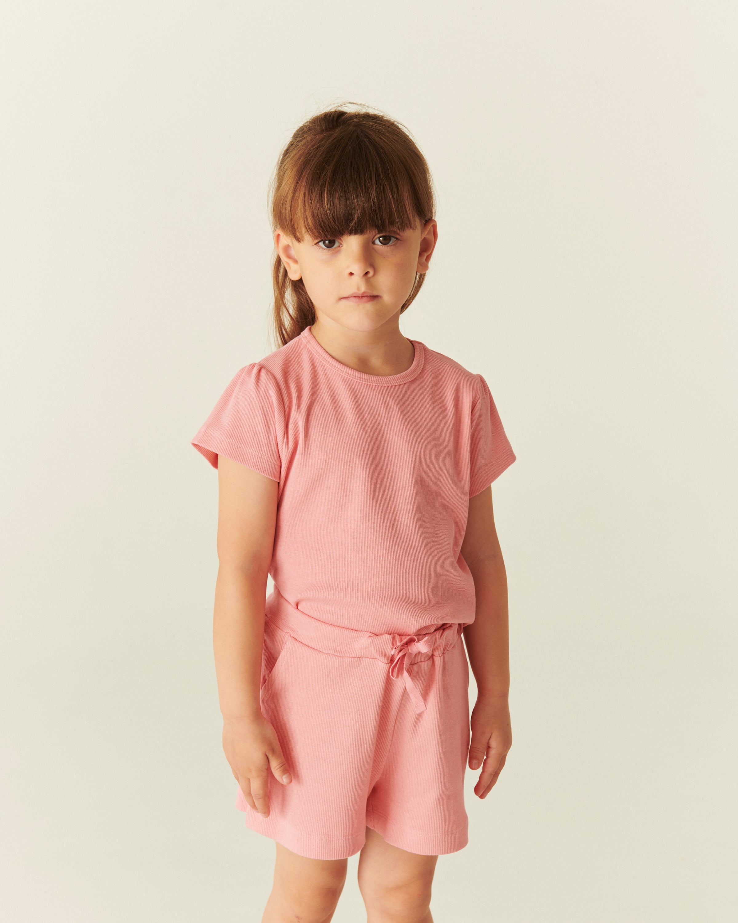 MODAL RIB SHORTS PINK