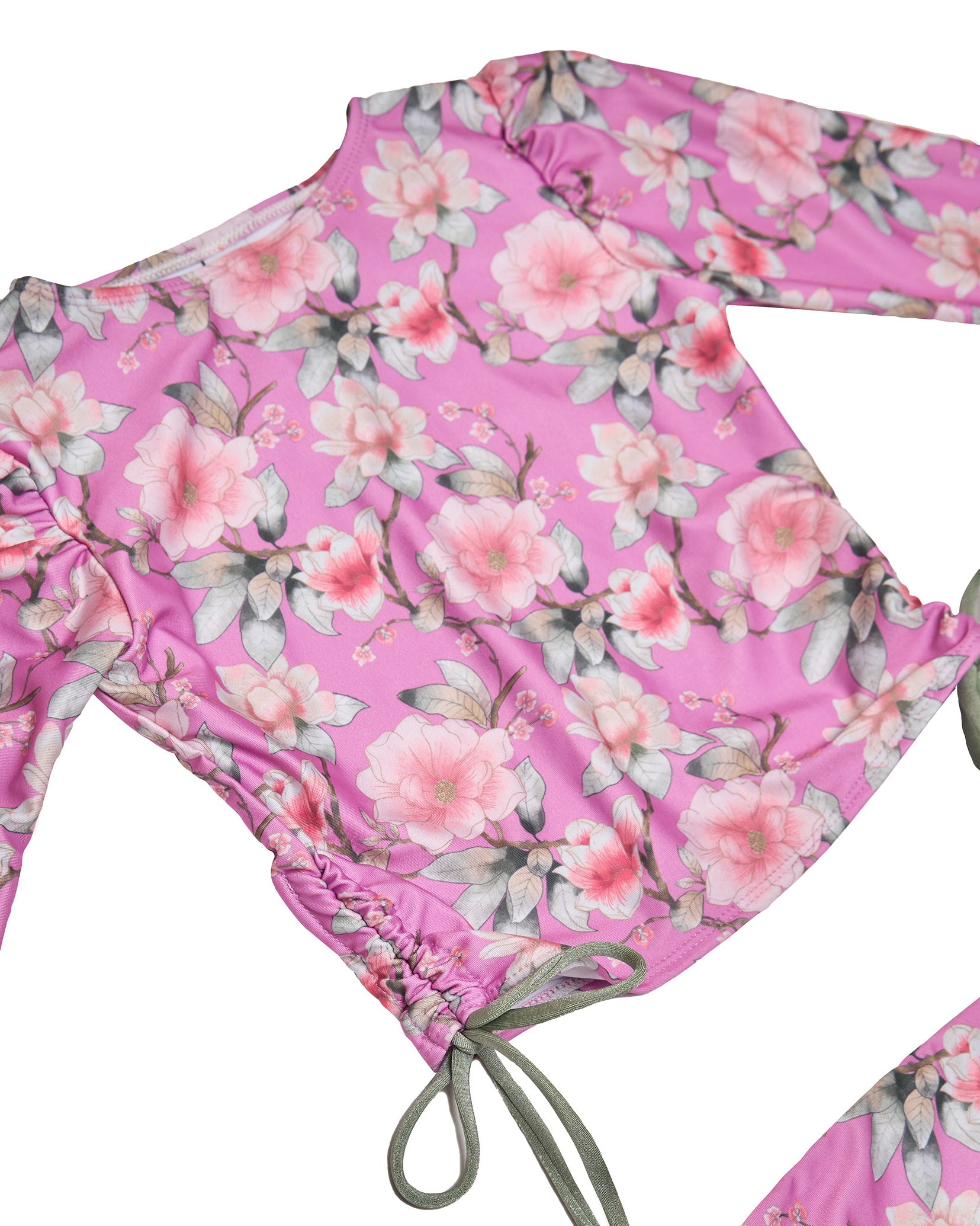 Side Ties Long Sleeve Swimwear