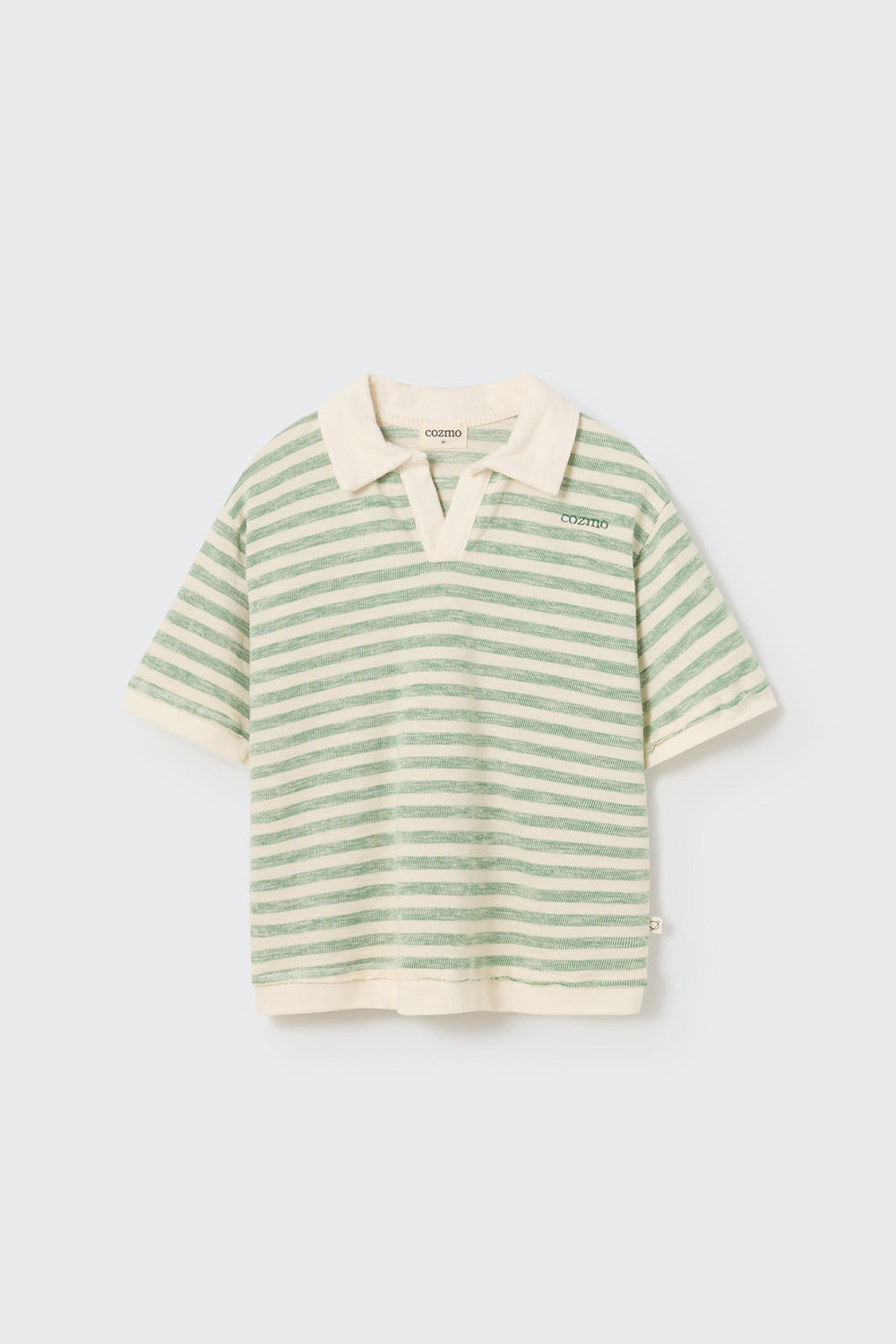 Boy's Organic Thin Stripes Polo Shirt