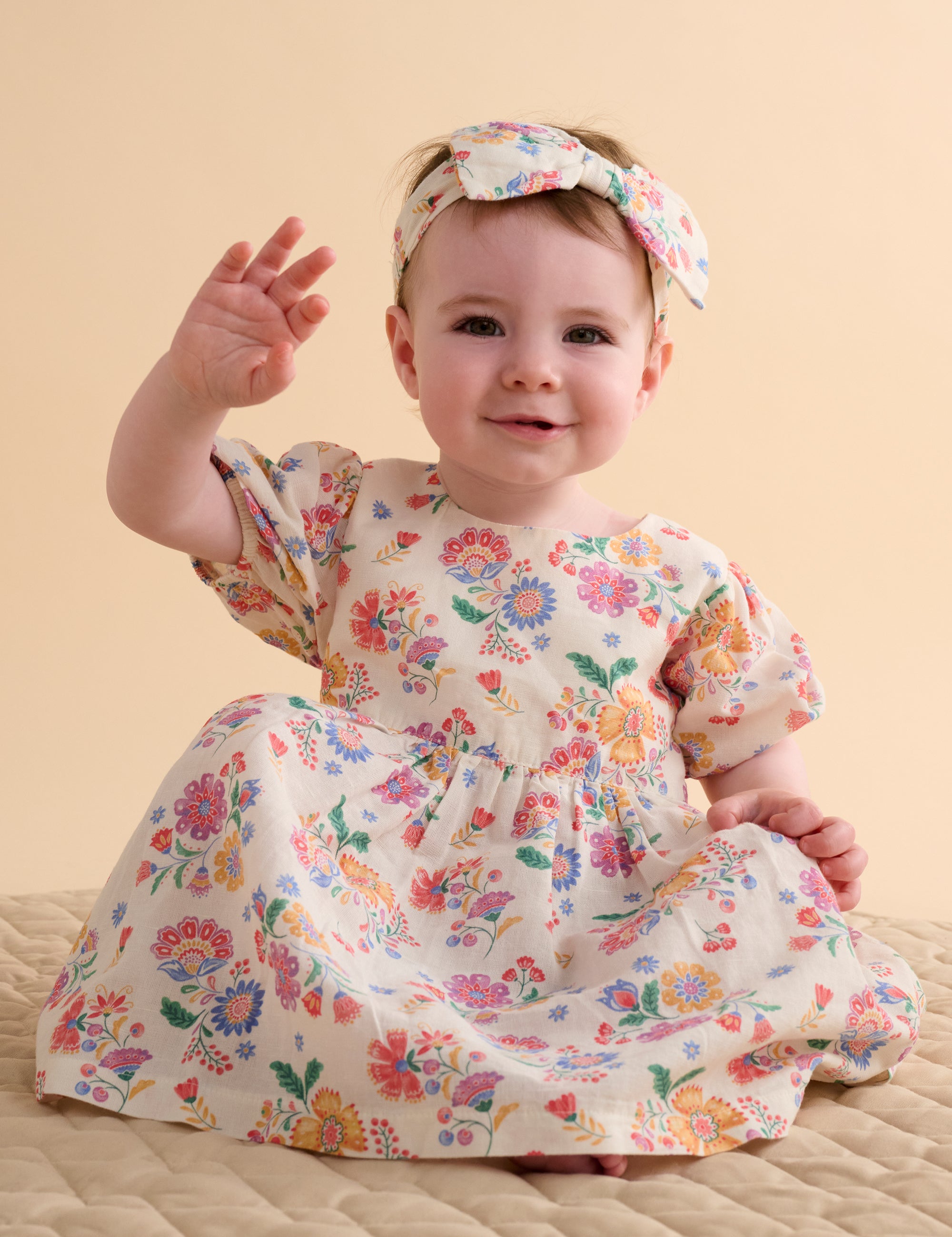 Linen Dress & Headband