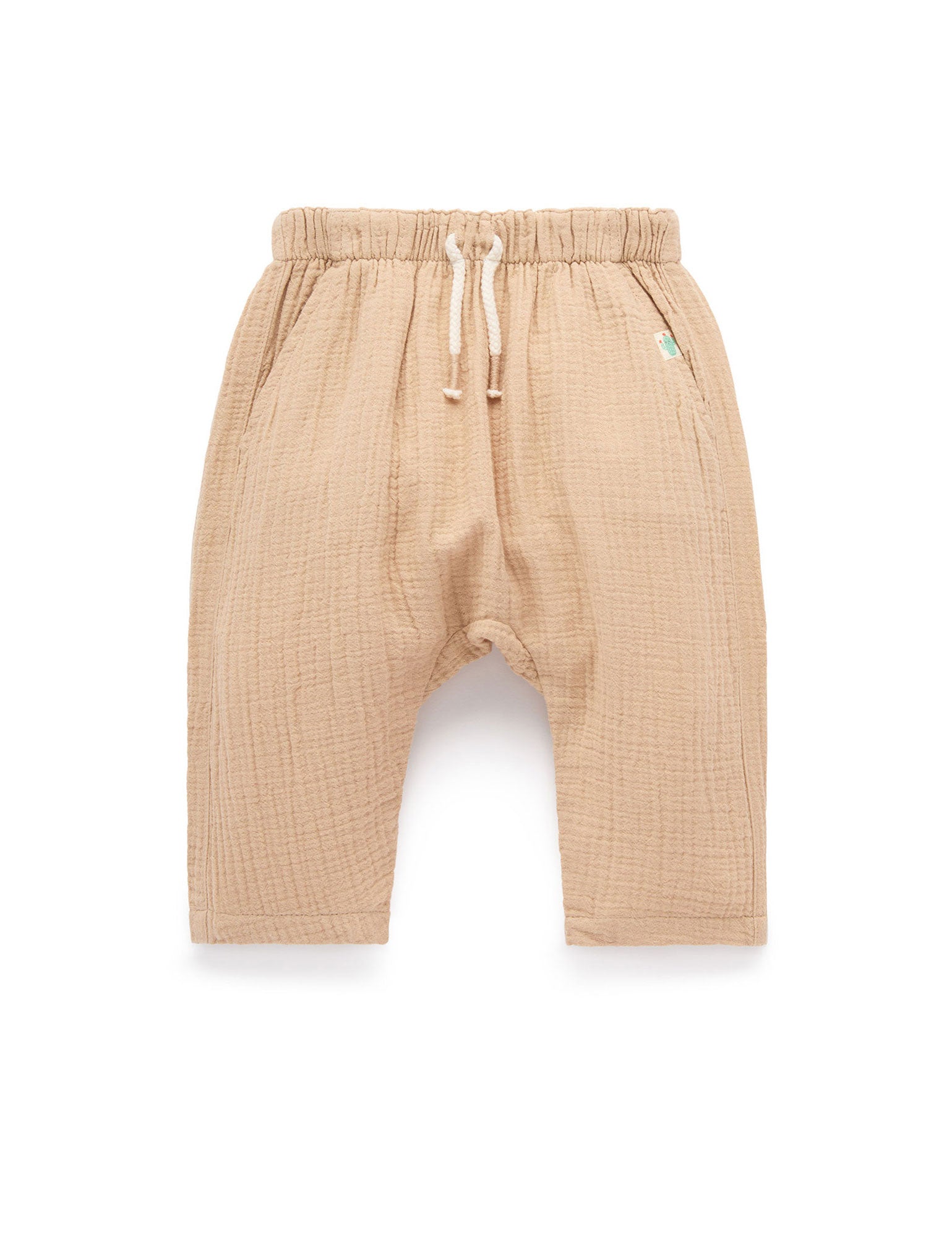 Slouchy Crinkle Cotton Pants