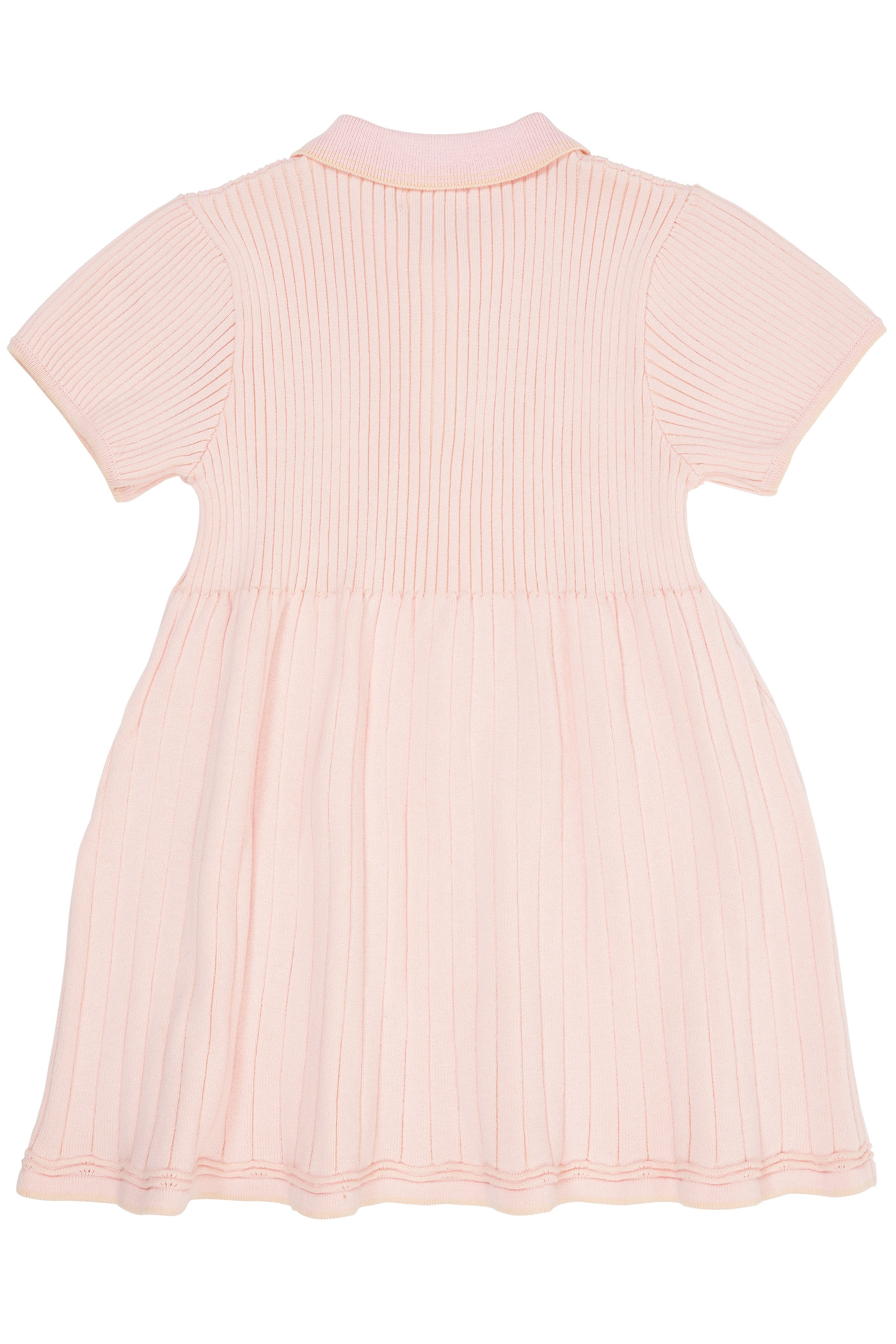 RIB POLO KNITTED DRESS