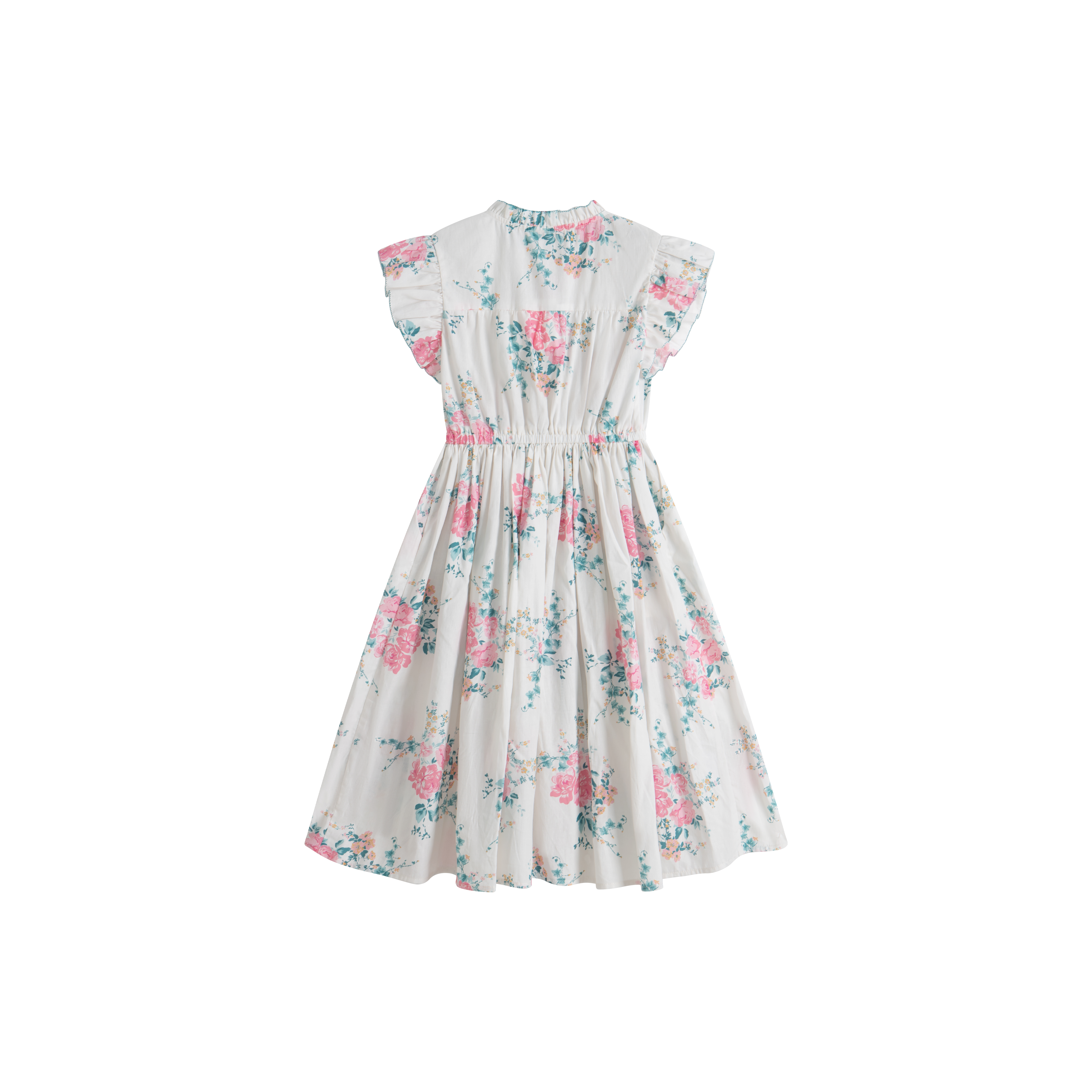 Delphine Pink Roses Dress
