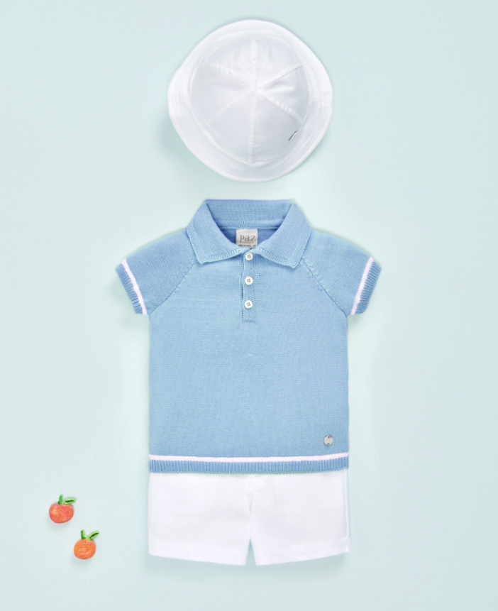 Boy's Knit Polo T-Shirt "Esencial"