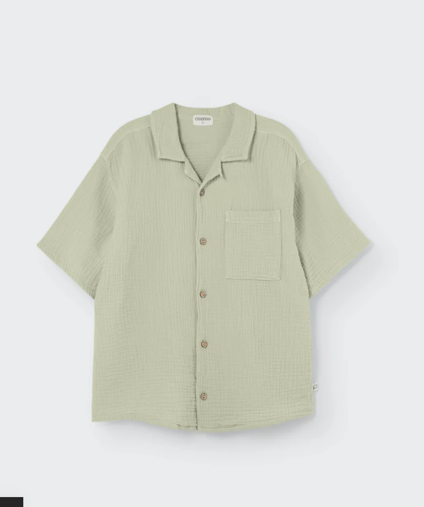 Boy's Soft Gauze Short Sleeve Shirt