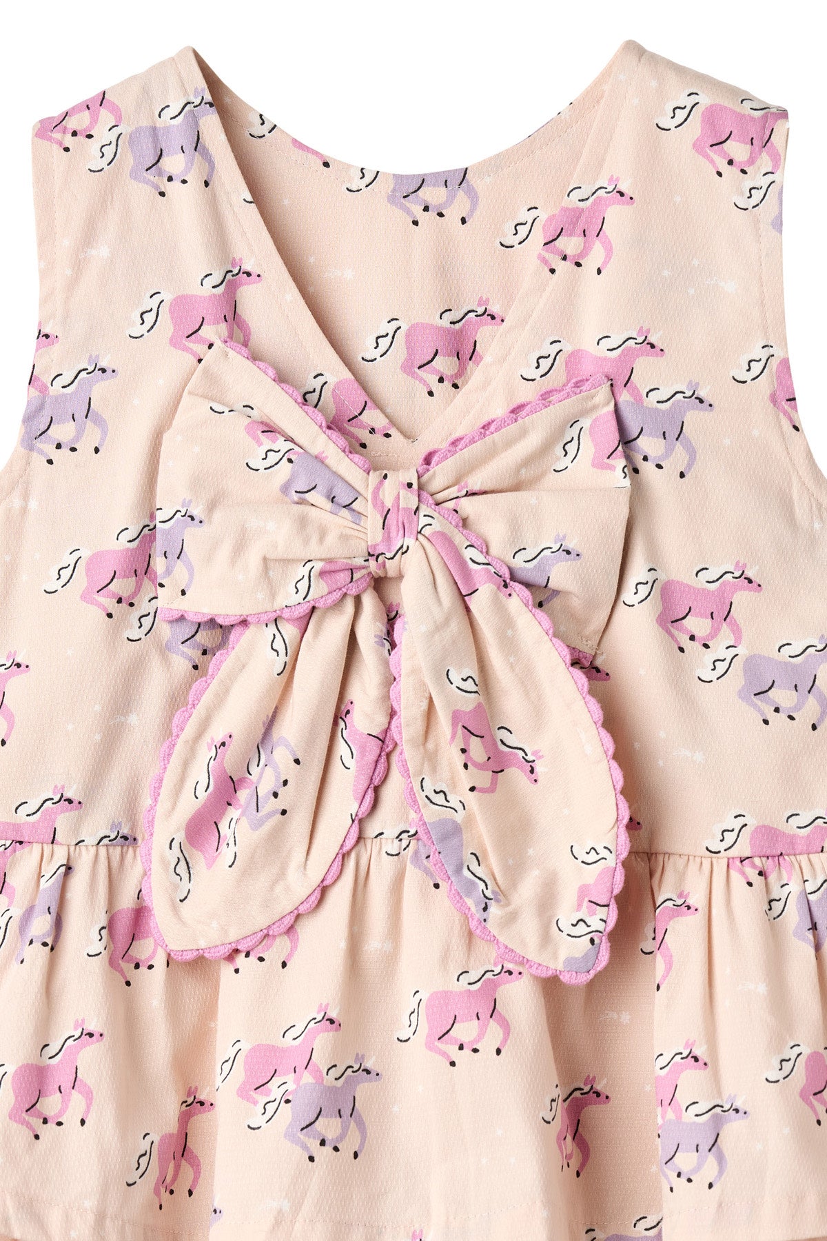 UNICORN DRESS W. RUFFLE & BOW