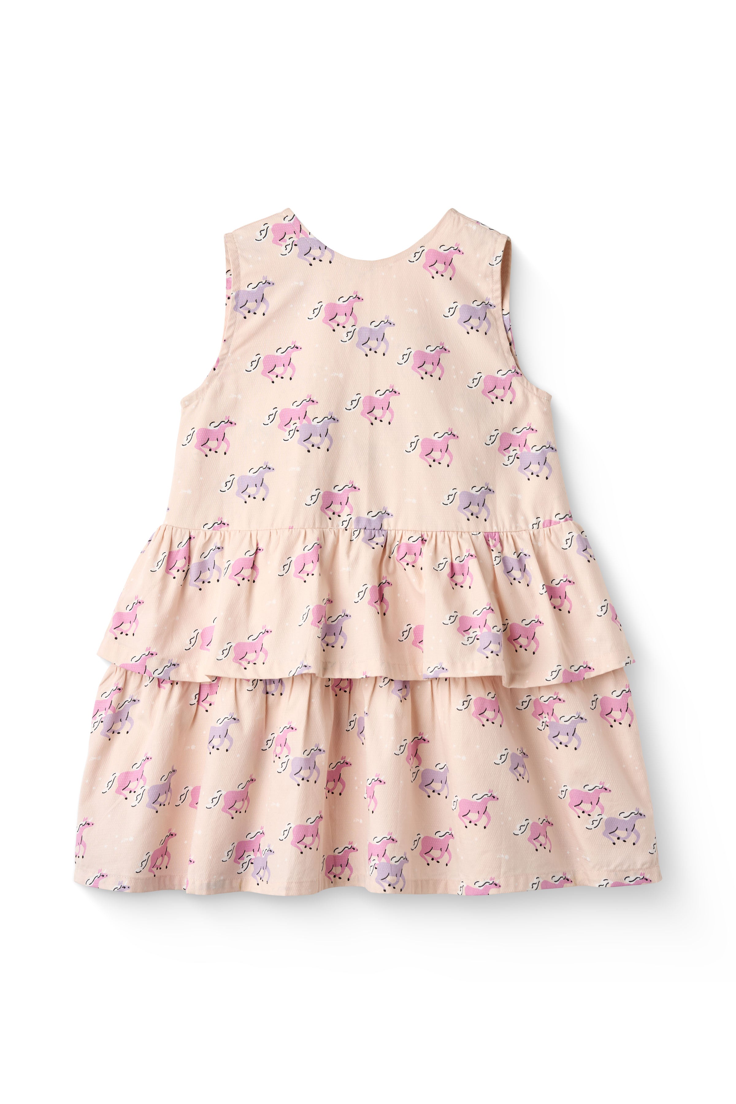 UNICORN DRESS W. RUFFLE & BOW