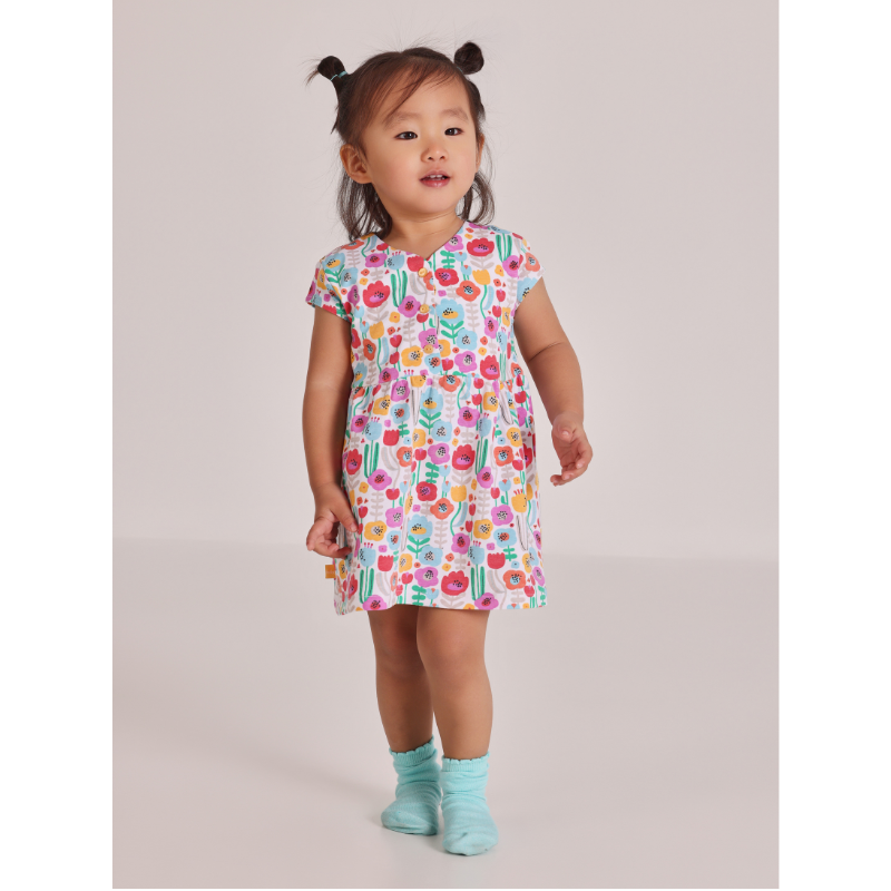 Knit Floral Dress