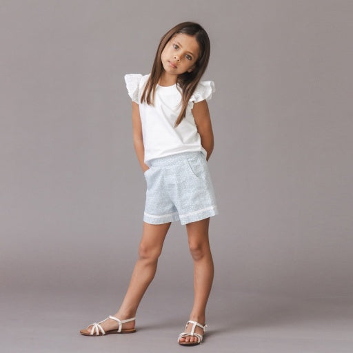 ORGANIC EYELET TOP